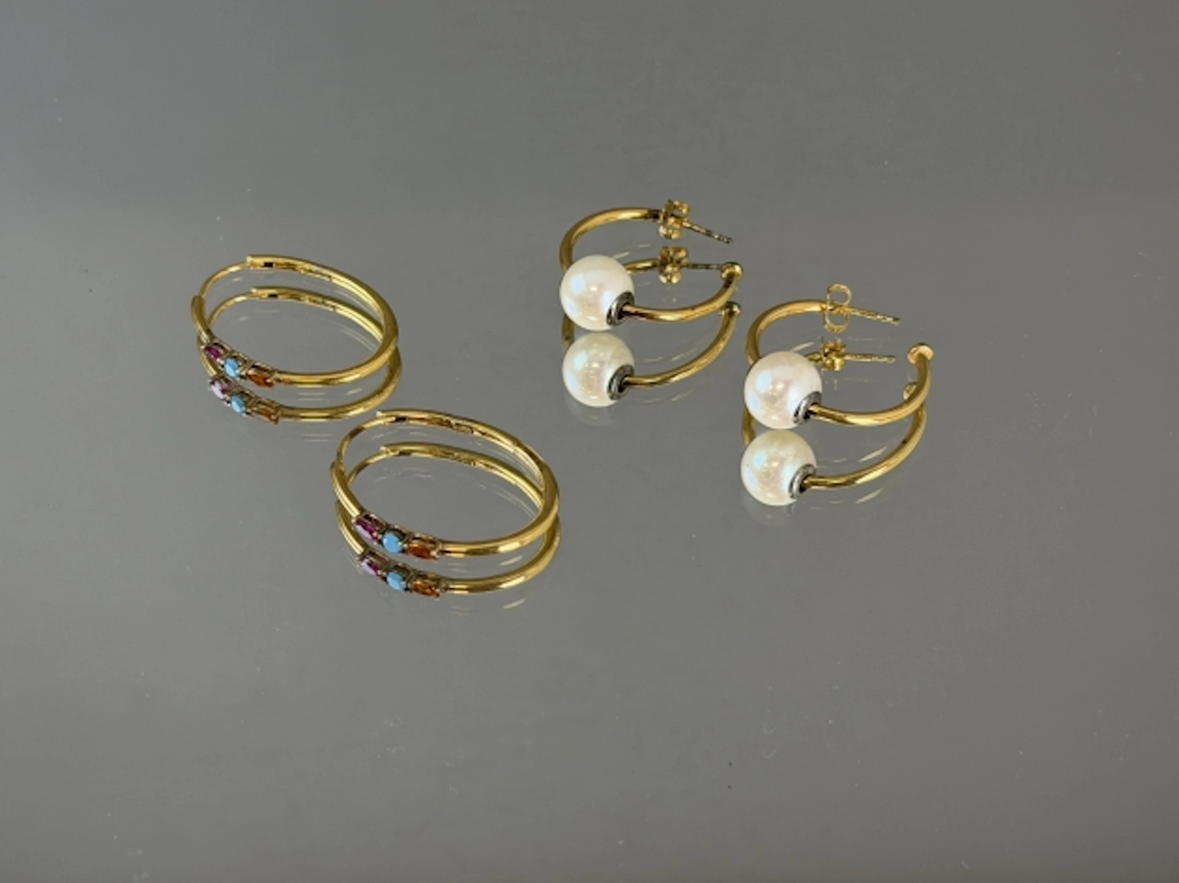 ÖRHÄNGEN, Sterlingsilver, 2 st, bl.a Thomas Sabo