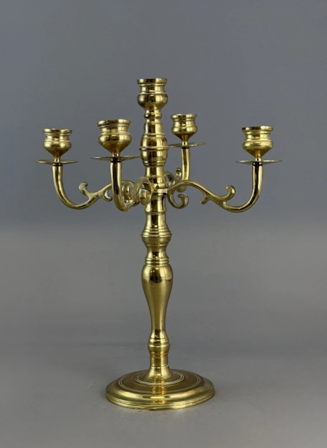 KANDELABER, mässing, 1900/2000-tal