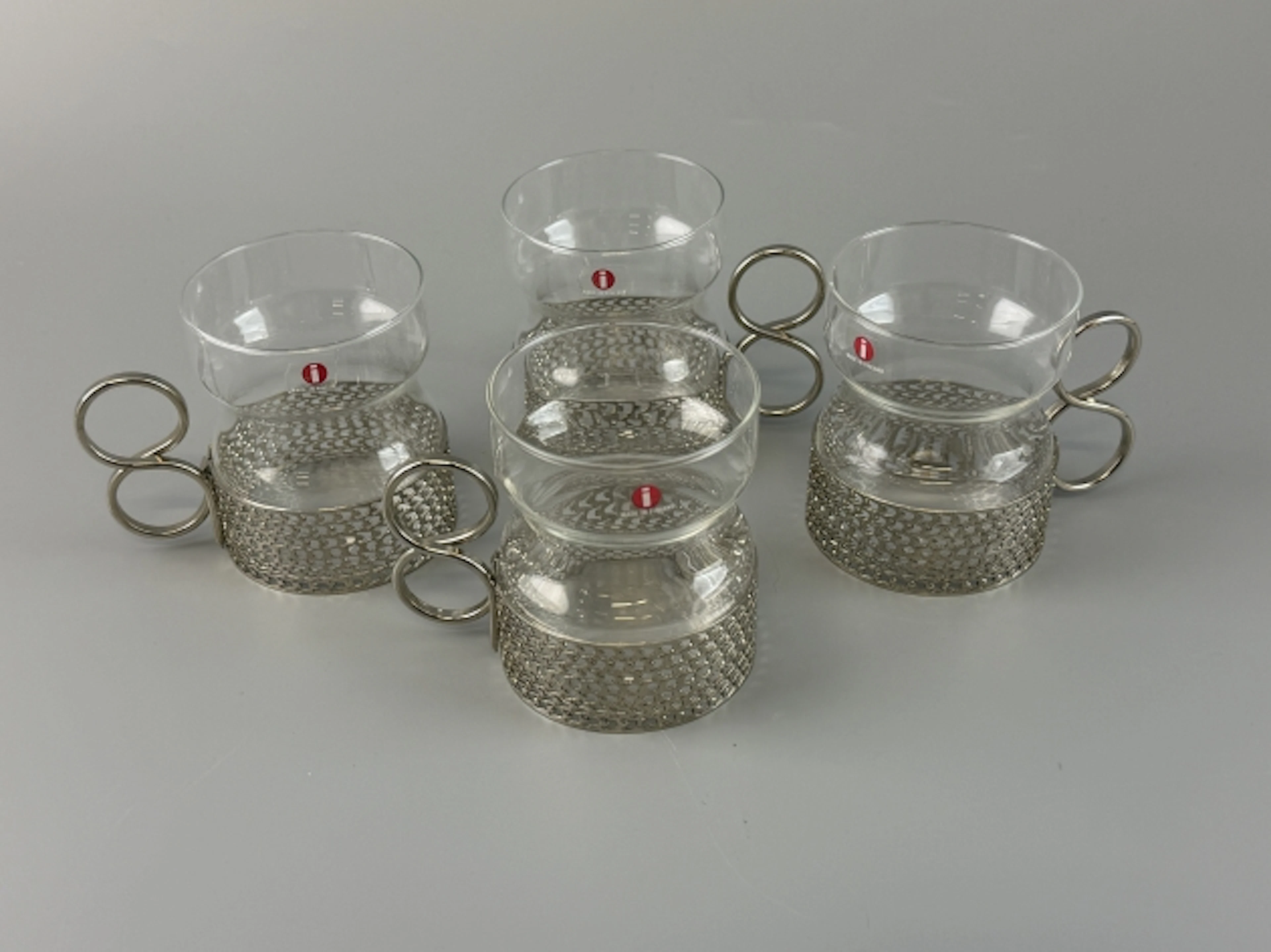 4 stycken Timo Sarpaneva, Iittala, Irish coffe, 1900-talets andra hälft.
