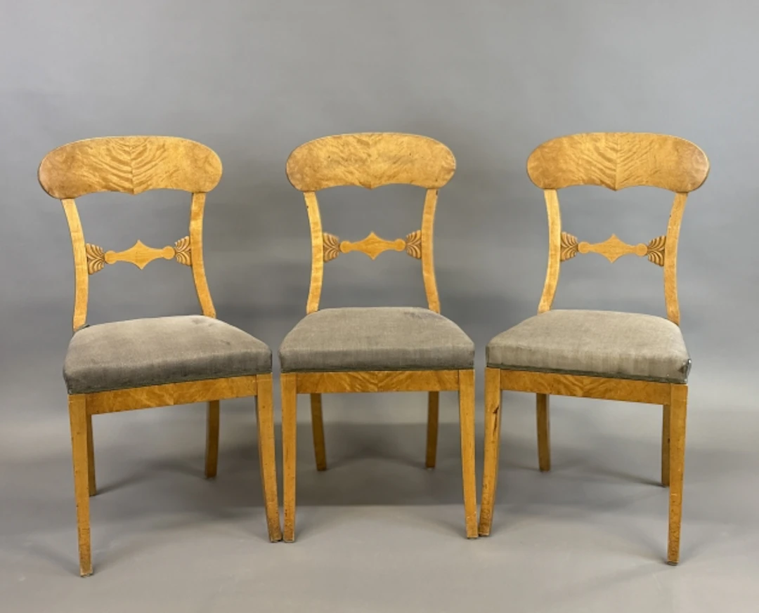 STOLAR 3st. i björk, Karl Johan-stil
