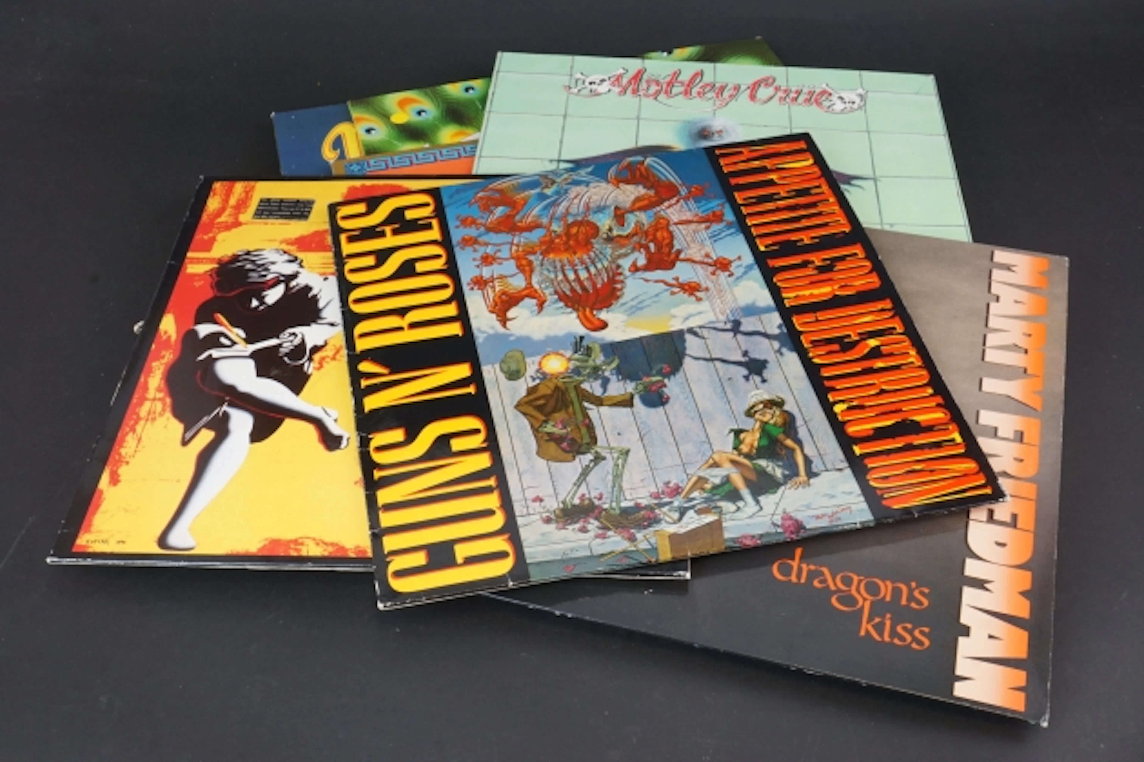 10 st LP skivor rock bl.a. Guns n´ roses