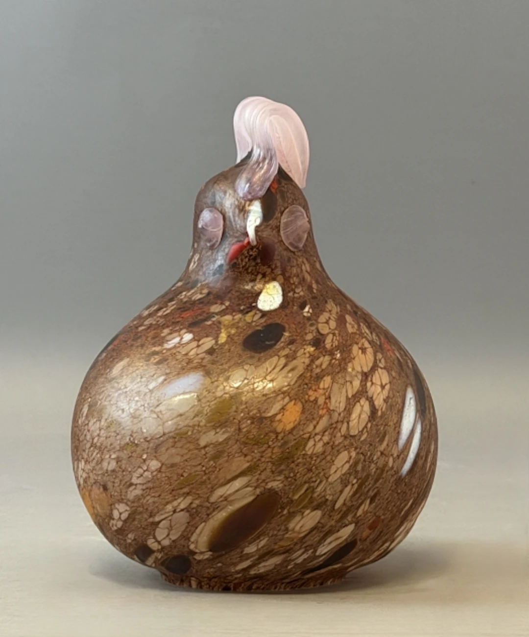 MONICA BACKSTRÖM, Boda, figurin höna, glas, signerad