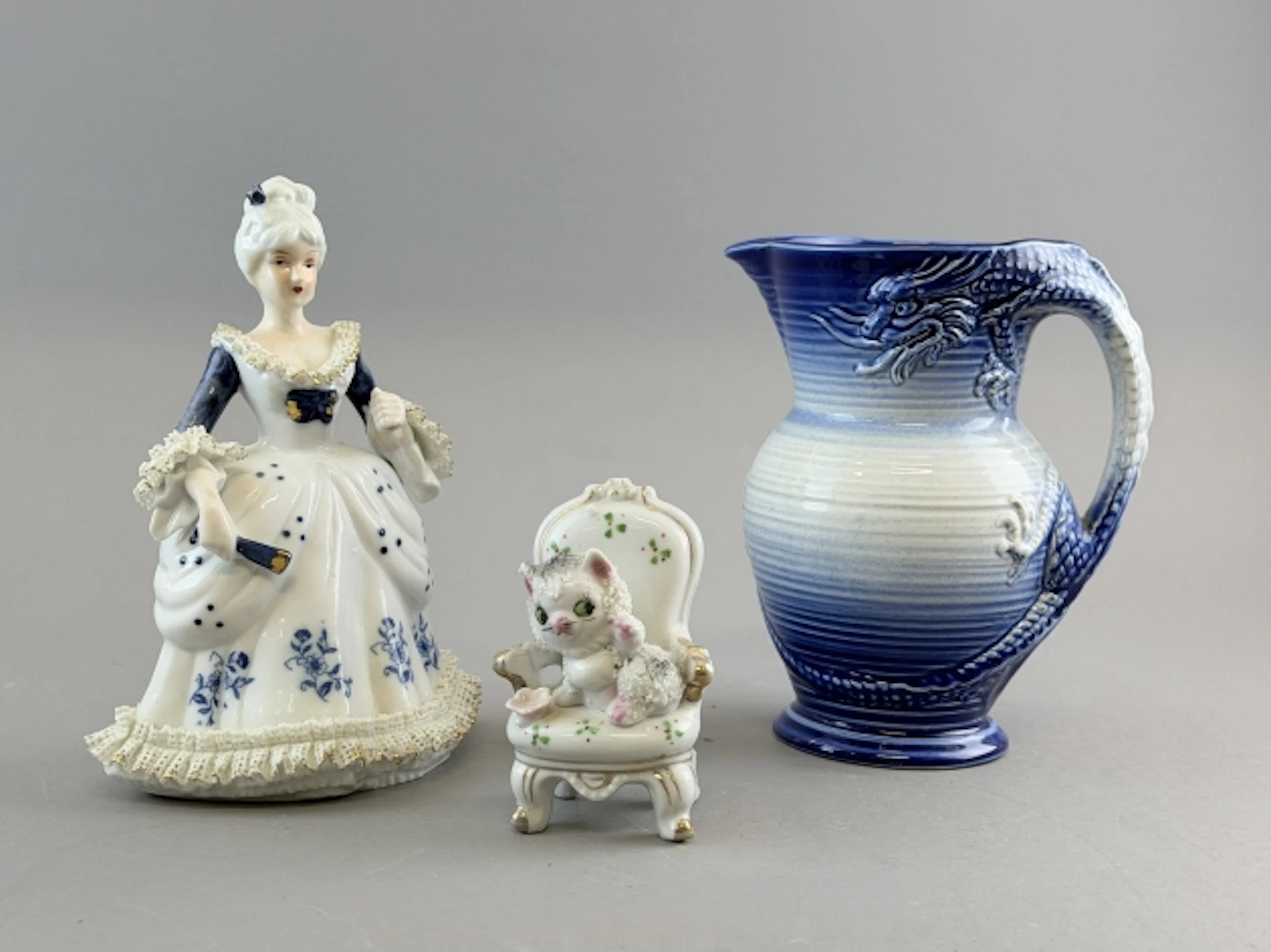 DIVERSE PORSLINSFÖREMÅL, bl.a. Burleigh Staffordshire, England