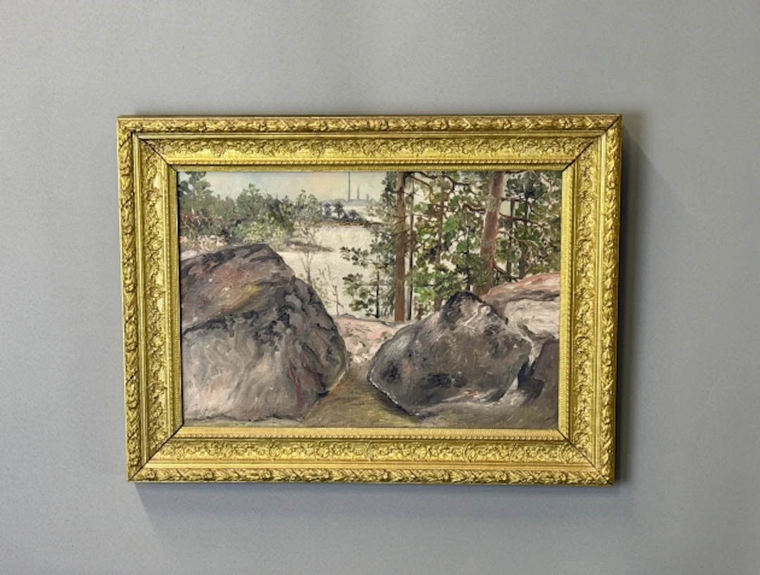 OLJA PÅ DUK, oidentifierad konstnär