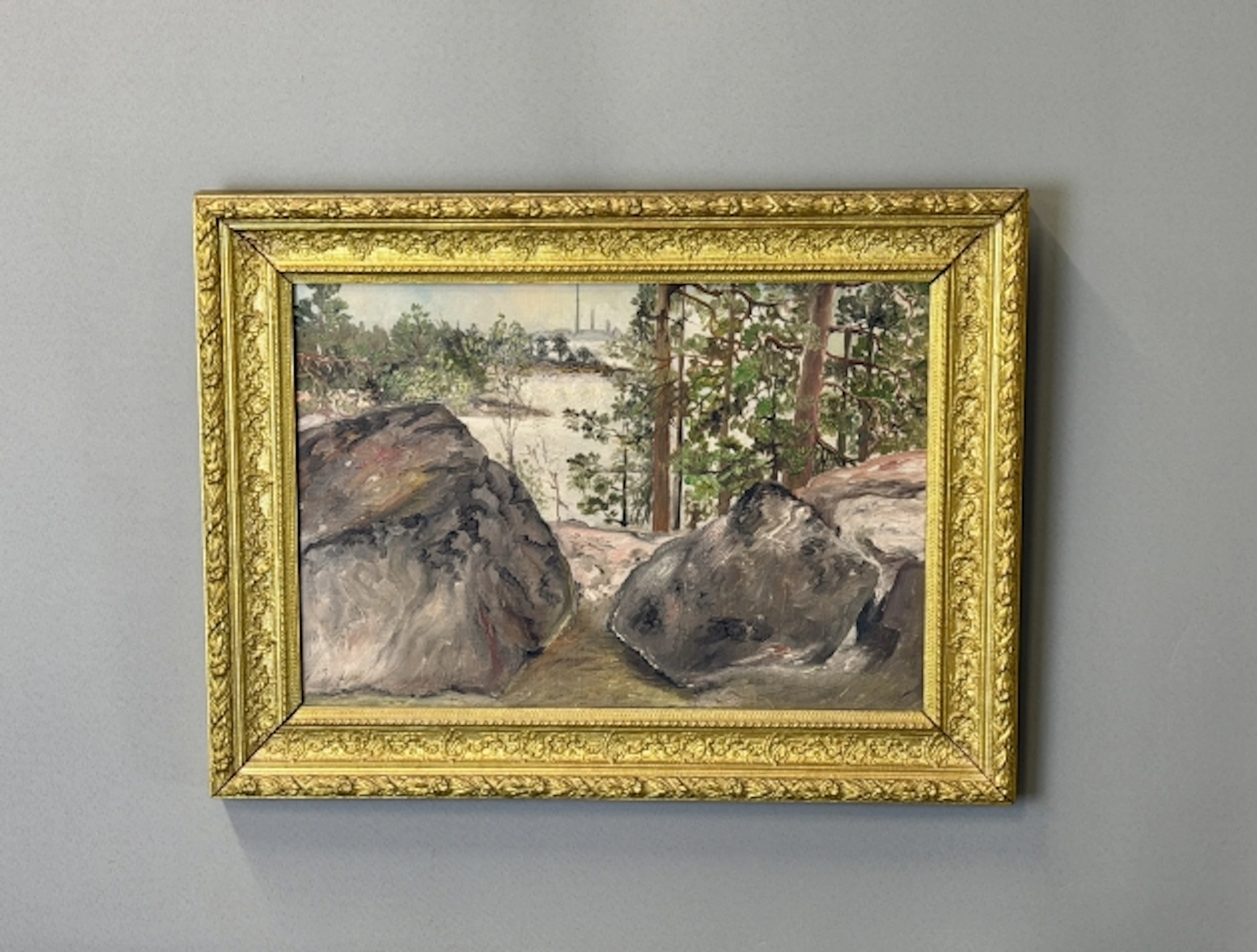 OLJA PÅ DUK, oidentifierad konstnär