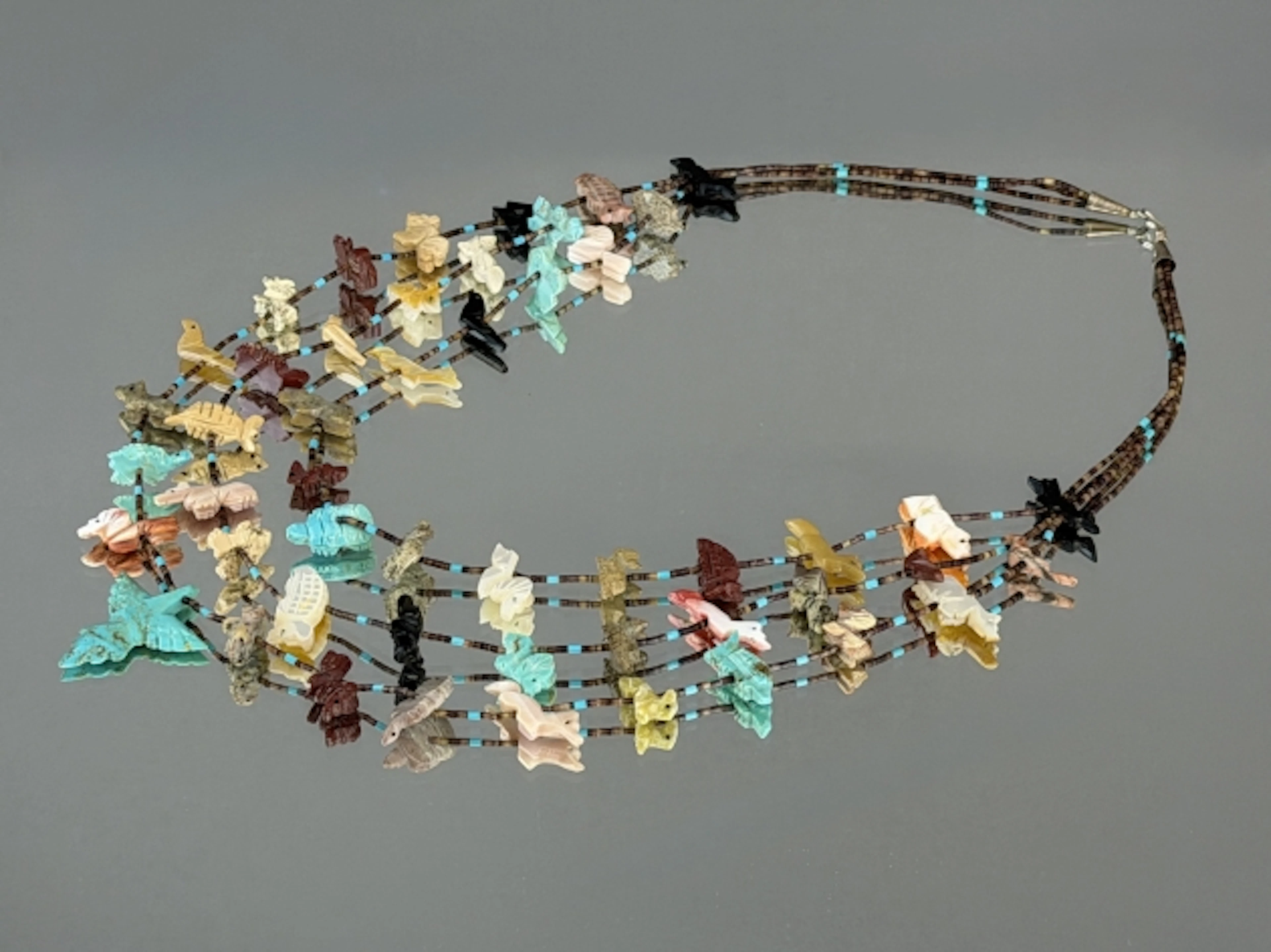 INDIANSKT FETISH-HALSBAND, Zuni Pueblo, New Mexico