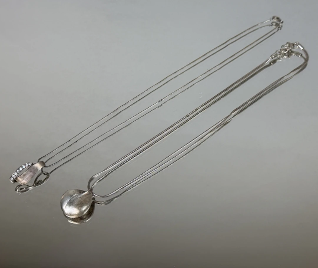HALSBAND MED HÄNGE, 2 st, 925