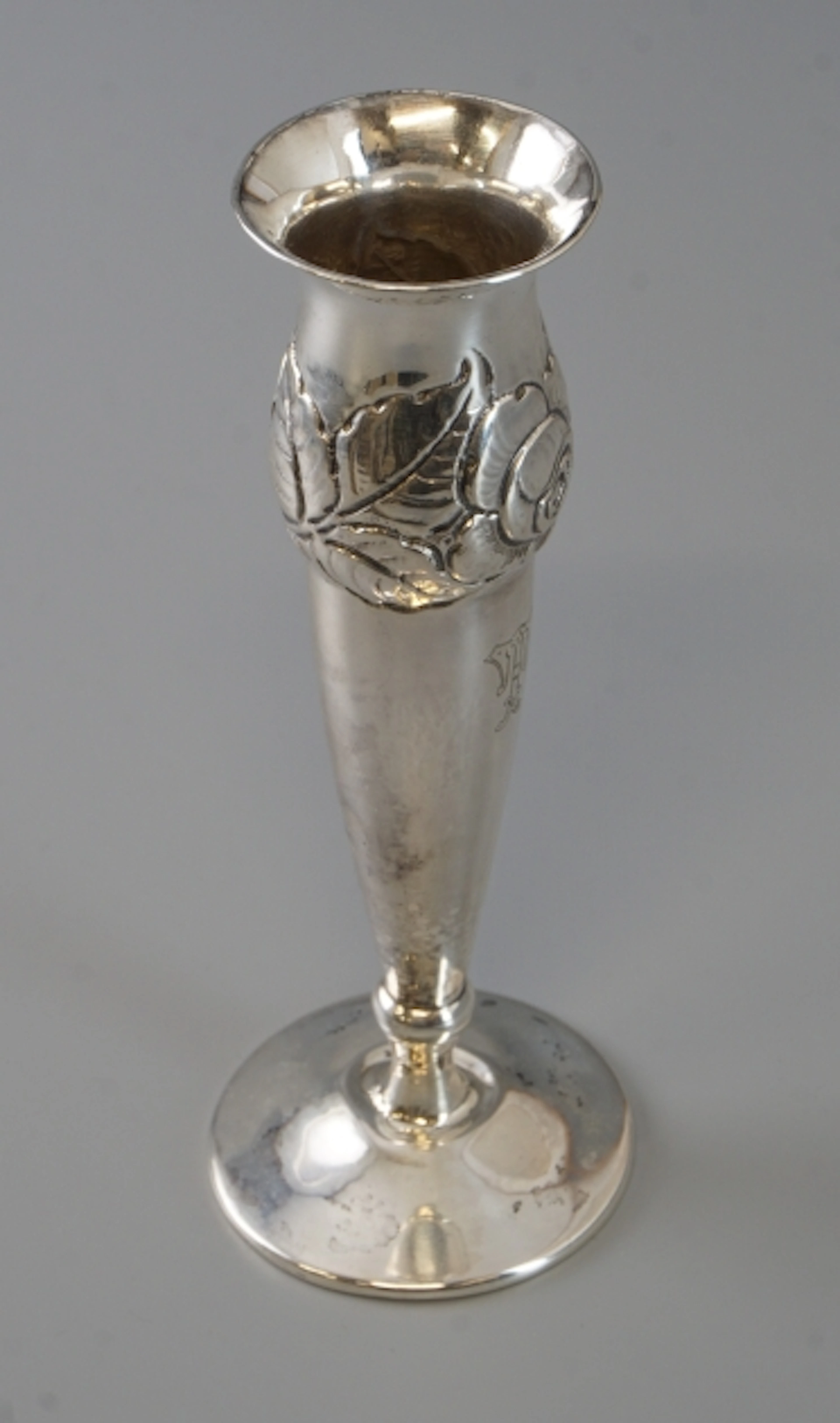 Tulpanvas, jugendstil, silver 30S