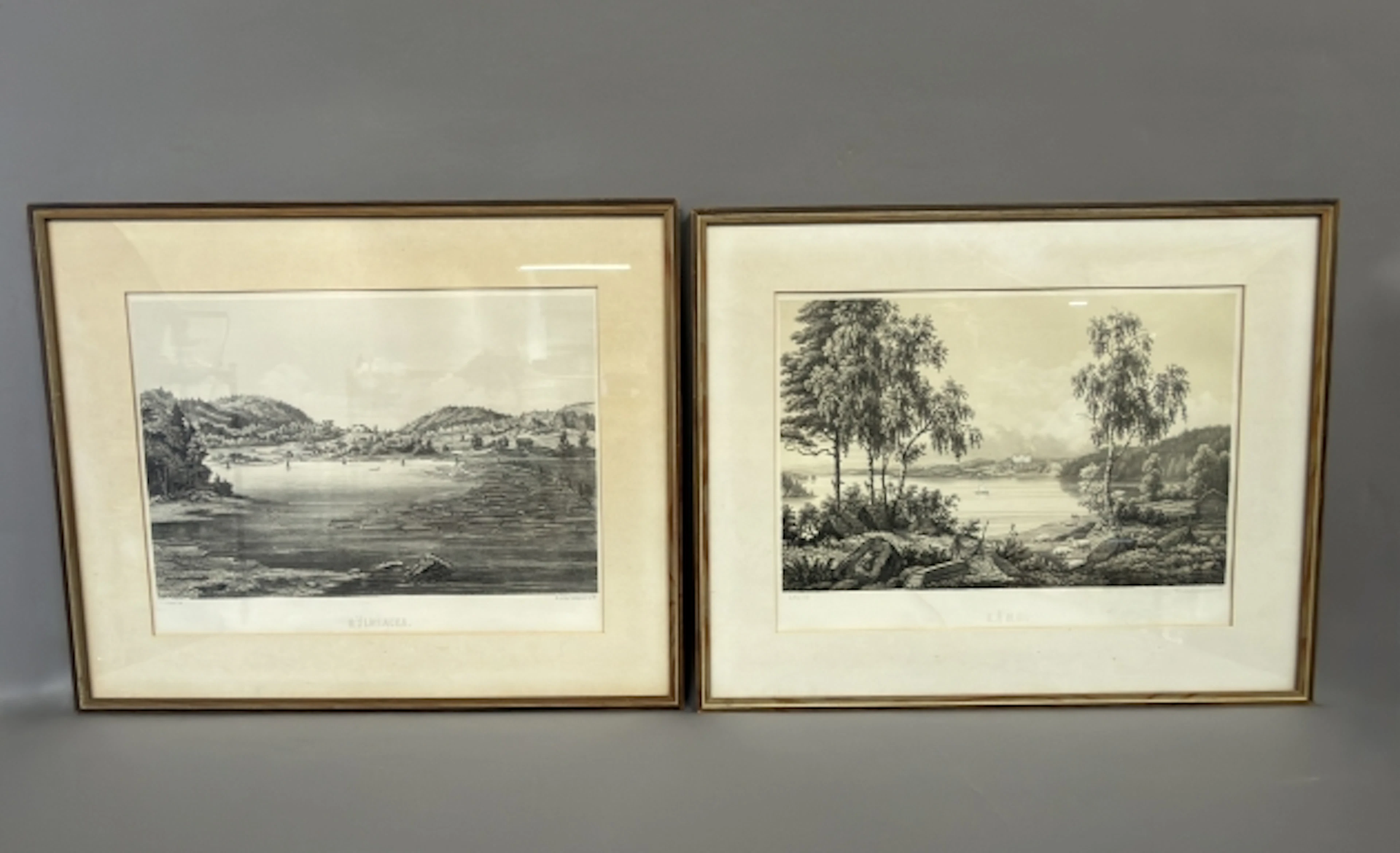 LITOGRAFI, "Lång" & "Mölnbacka" J. Schöpel & N.Nay