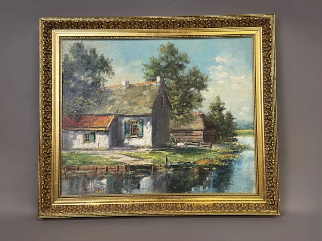 J.H MILLER, olja på duk. signerad.