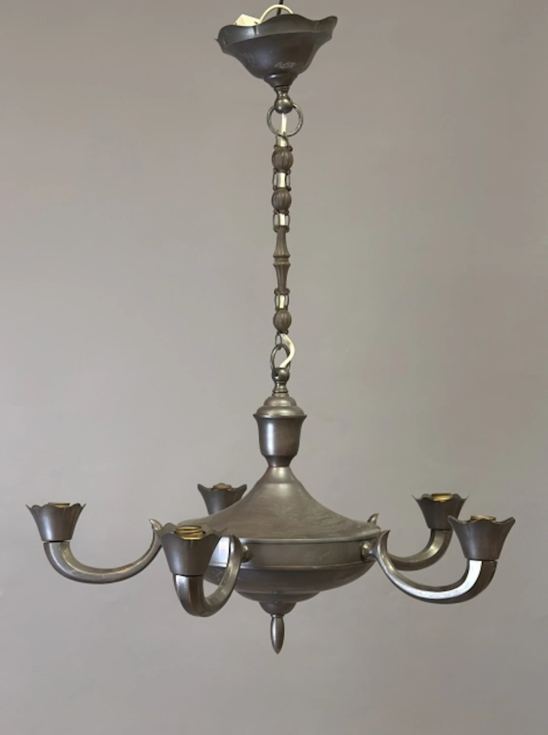 TAKLAMPA, metall, jugendstil