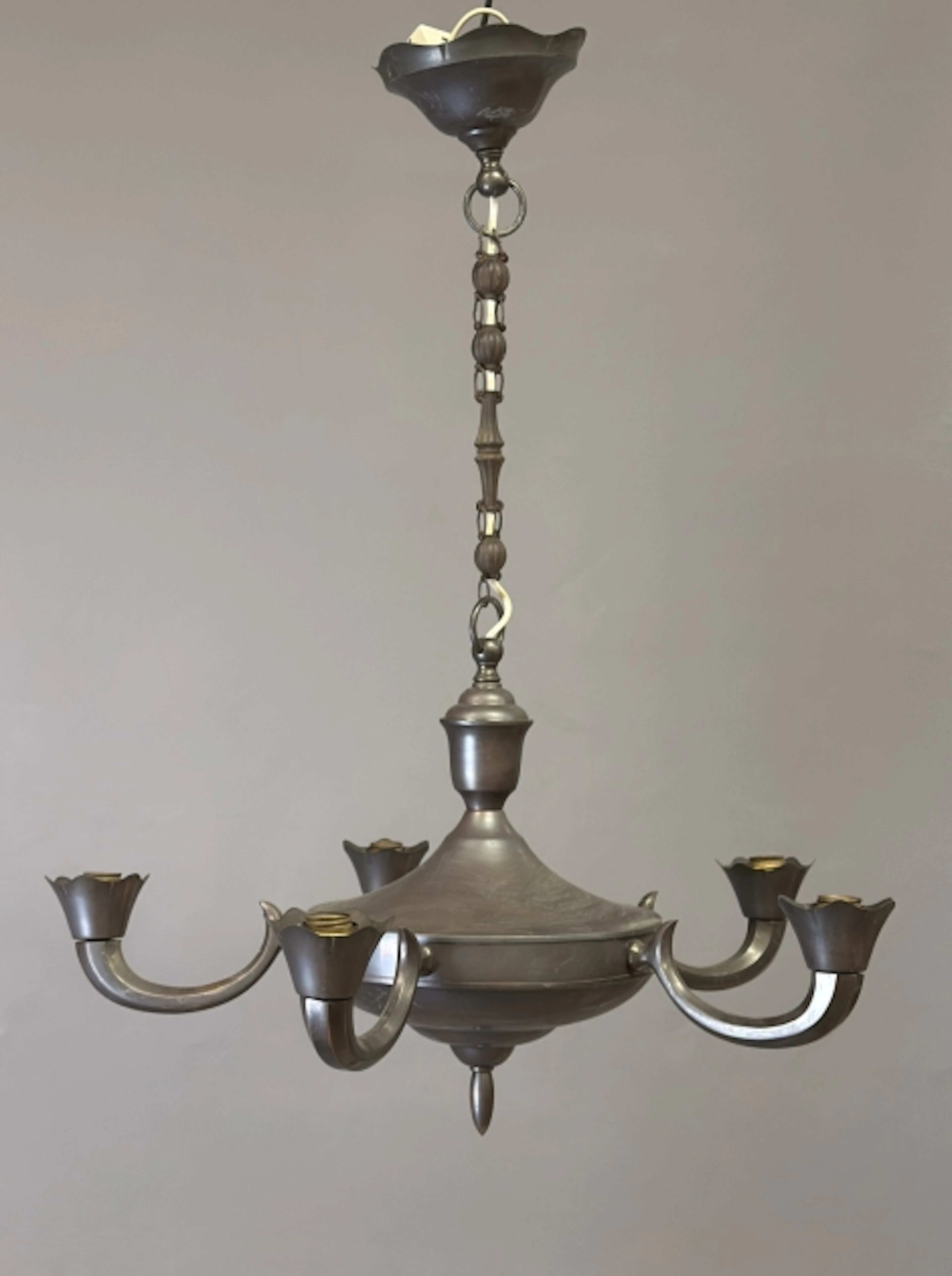 TAKLAMPA, metall, jugendstil