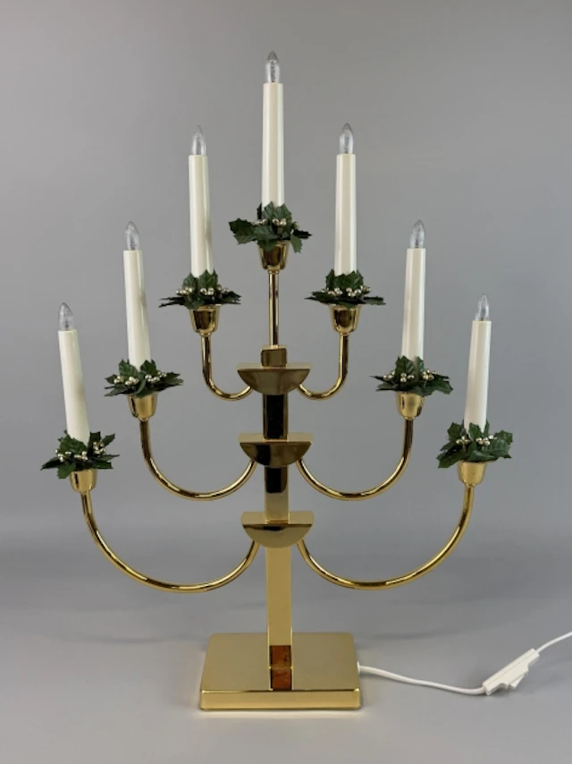 ADVENTSLJUSTAKE, mässing, Markslöjd