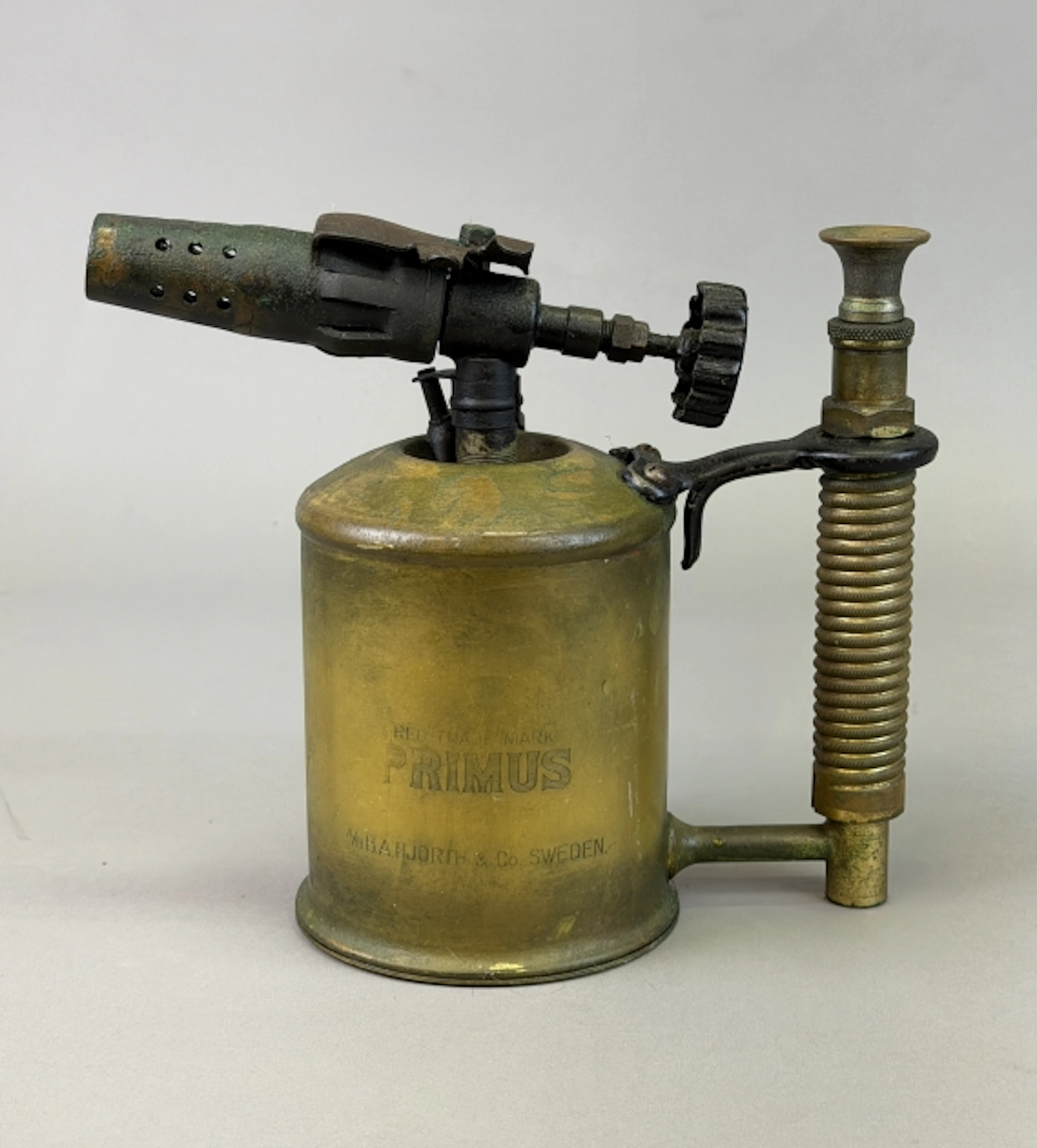 BLÅSLAMPA, Primus, mässing, 1900-talets första hälft.
