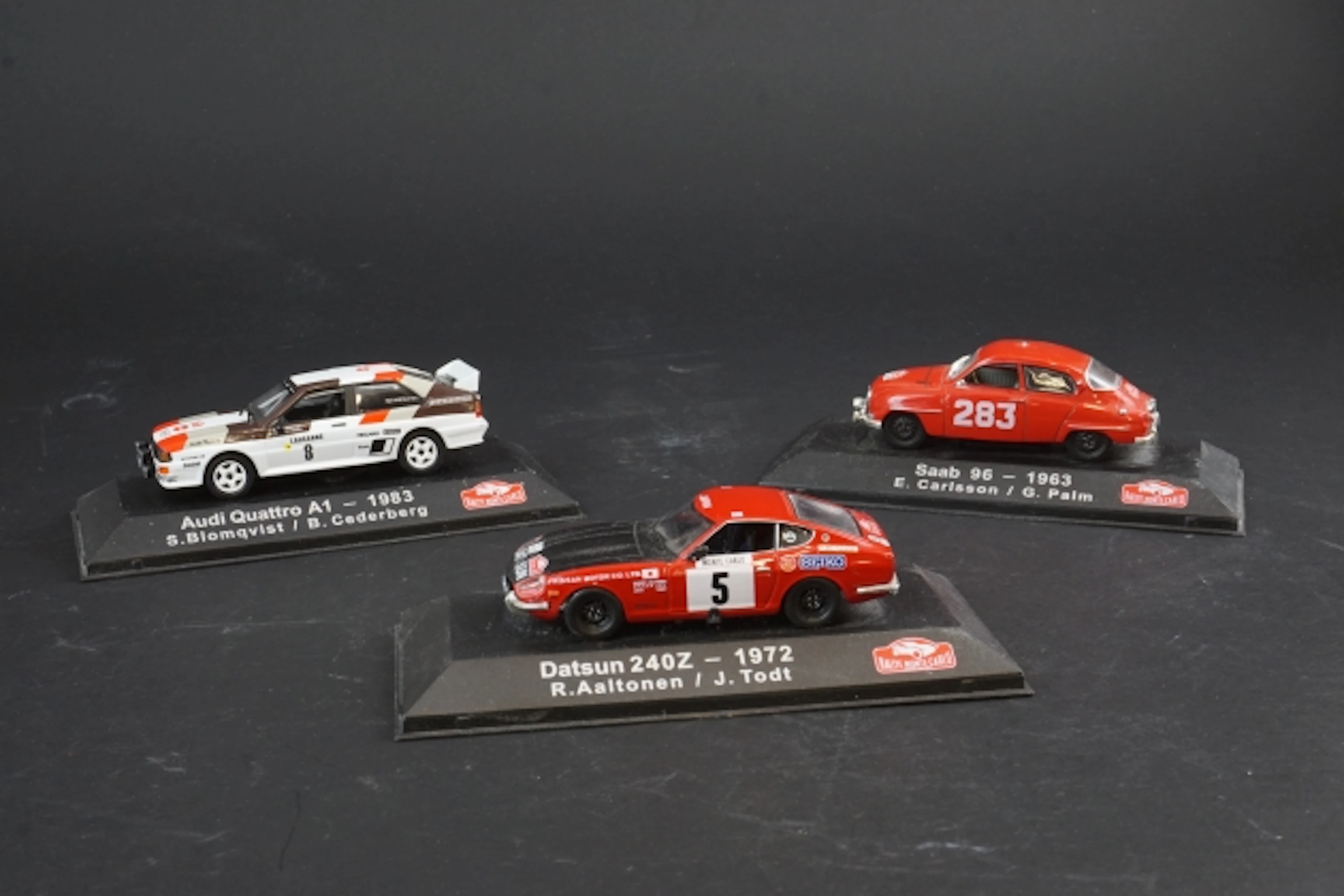 Modellbilar 3st, Rallye Monte-Carlo Saab, Audio, Datsun