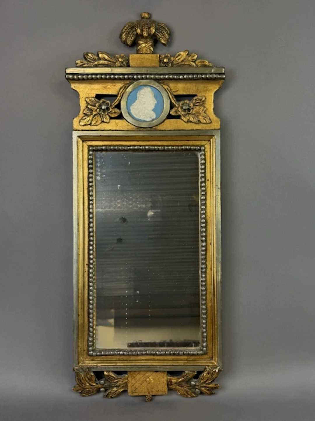 SPEGEL, förgylld, 1900-tal, gustaviansk stil