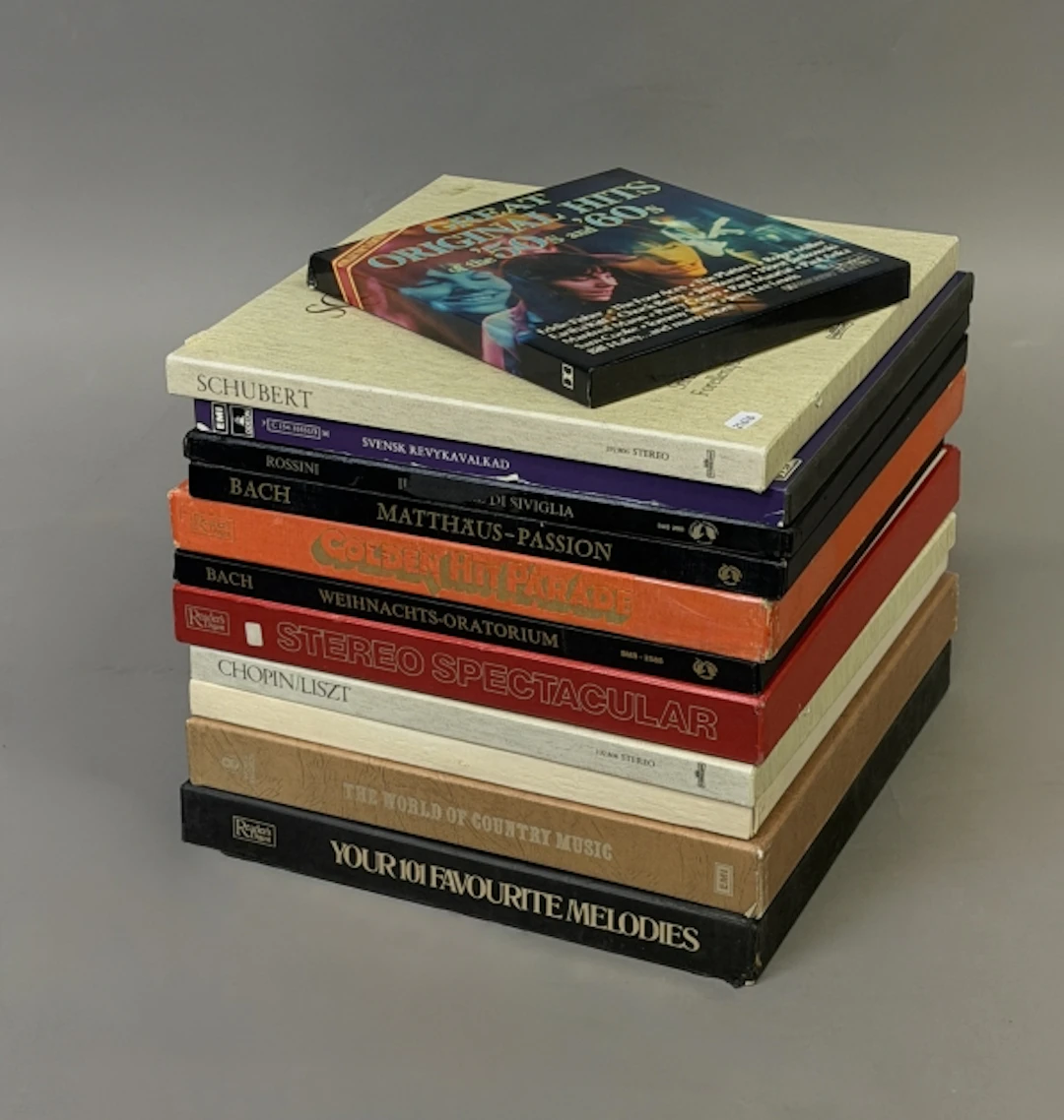 LP BOXAR, KASSETTBOX, blandat.