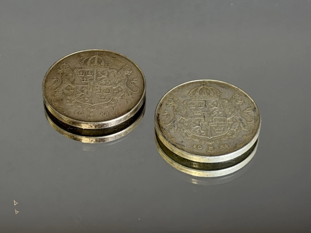 JUBILEUMSMYNT, 2 st, Silver 92,5 %
