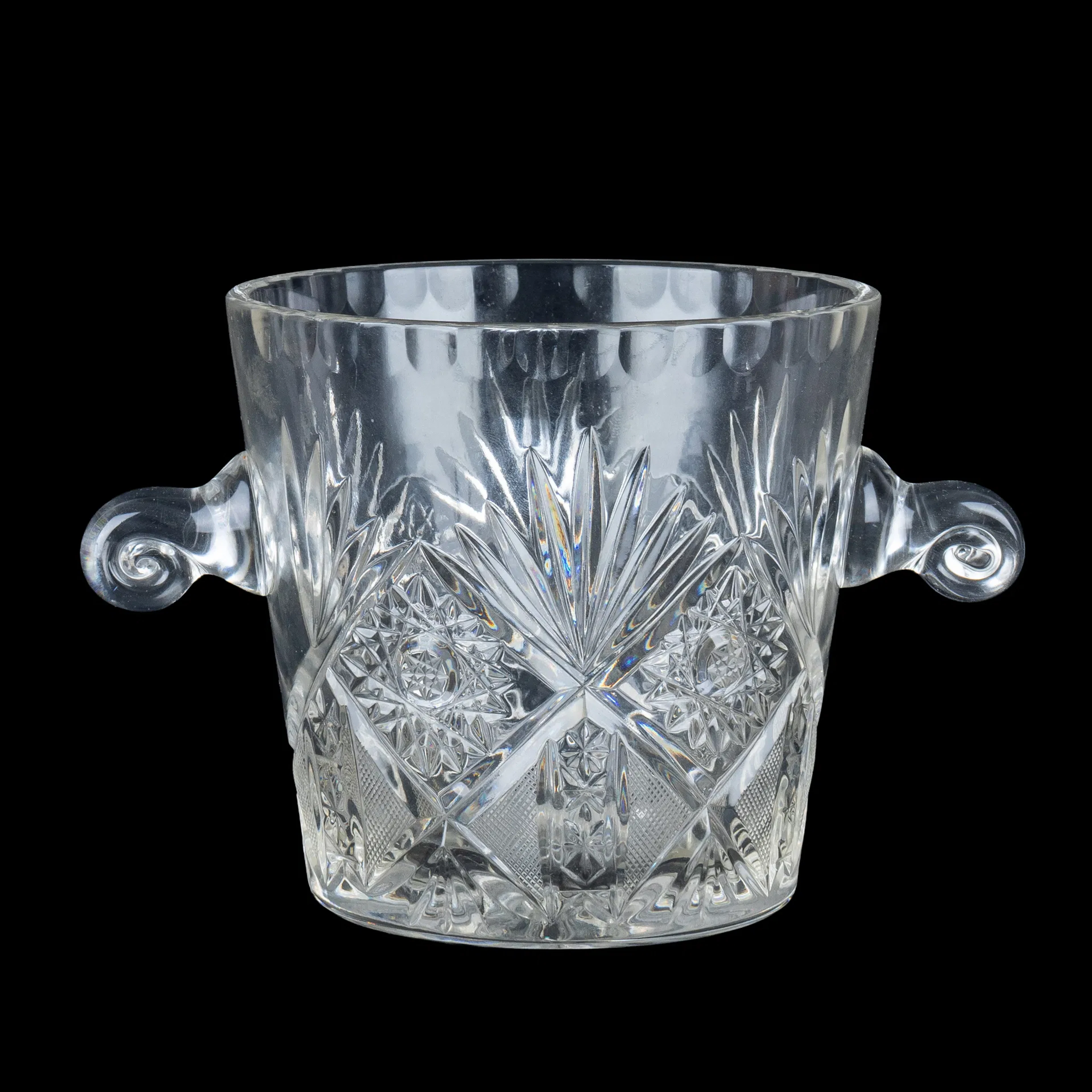 CUBO DE HIELO, cristal, siglo XX