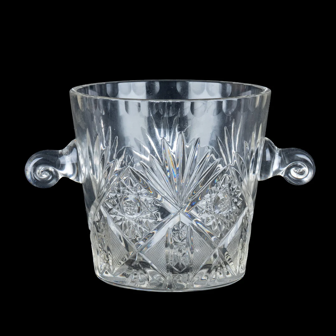 CUBO DE HIELO, cristal, siglo XX