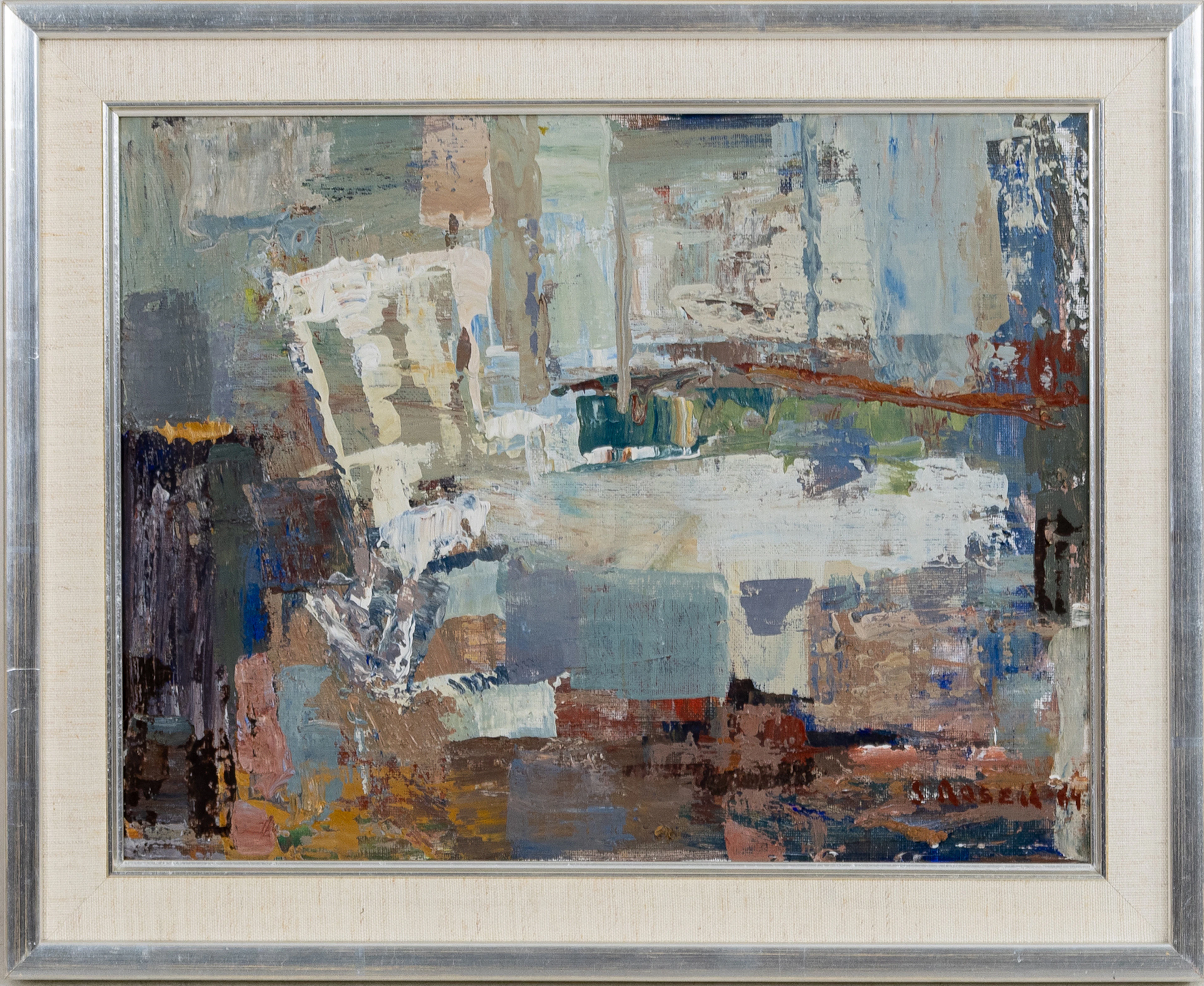 STIG ROSELL (1928-1980), óleo sobre lienzo, firmado y fechado -64