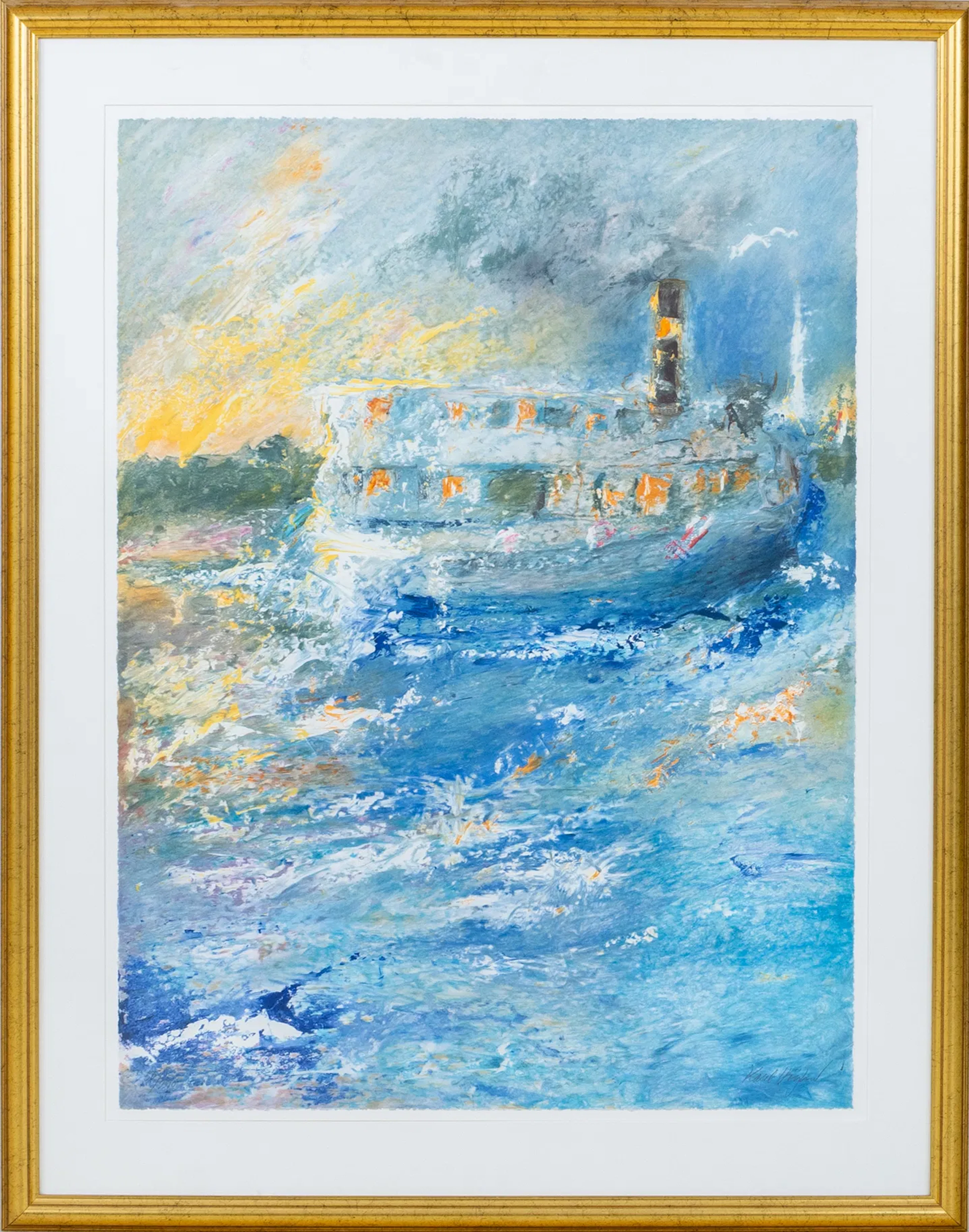 KARL-ERIK HÖGLUND (born 1940), colour lithograph, signed and numbered 55/290