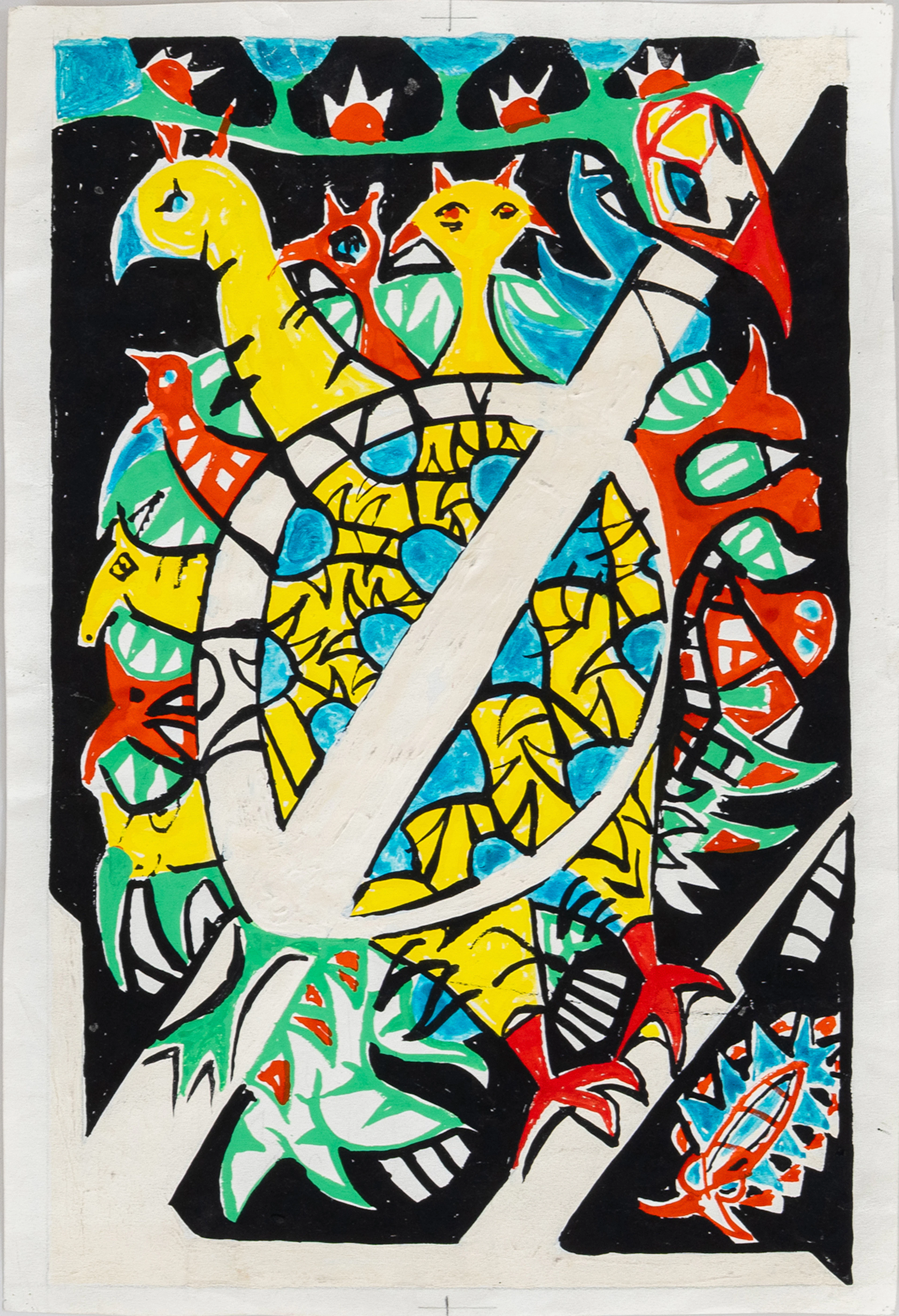 UNO VALLMAN (1913 - 2004), olja på papper, osignerad
