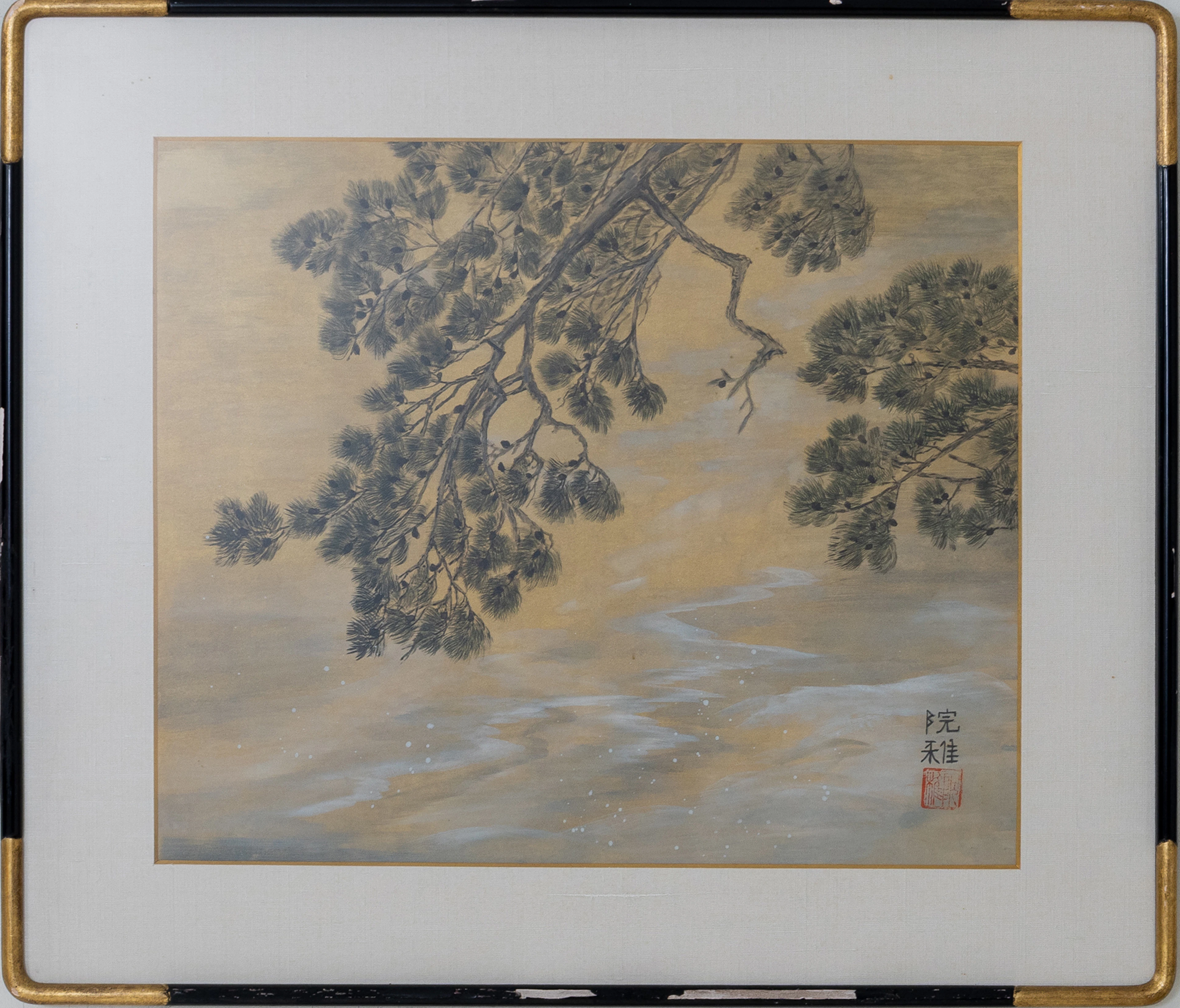 ARTISTA NO IDENTIFICADO, pintura de seda, China, años 1900