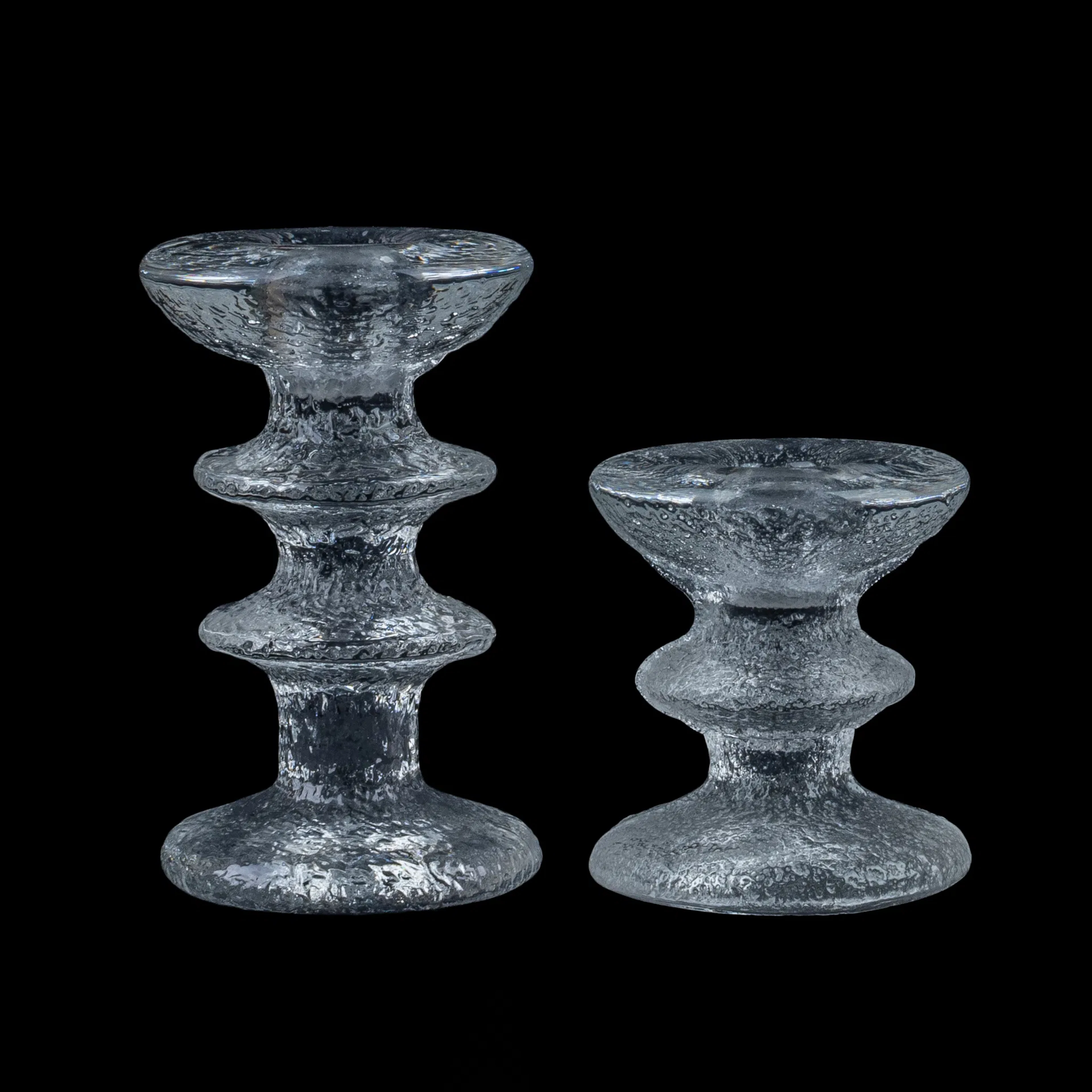 CANDELABRI, 2 pezzi, vetro, piccolo