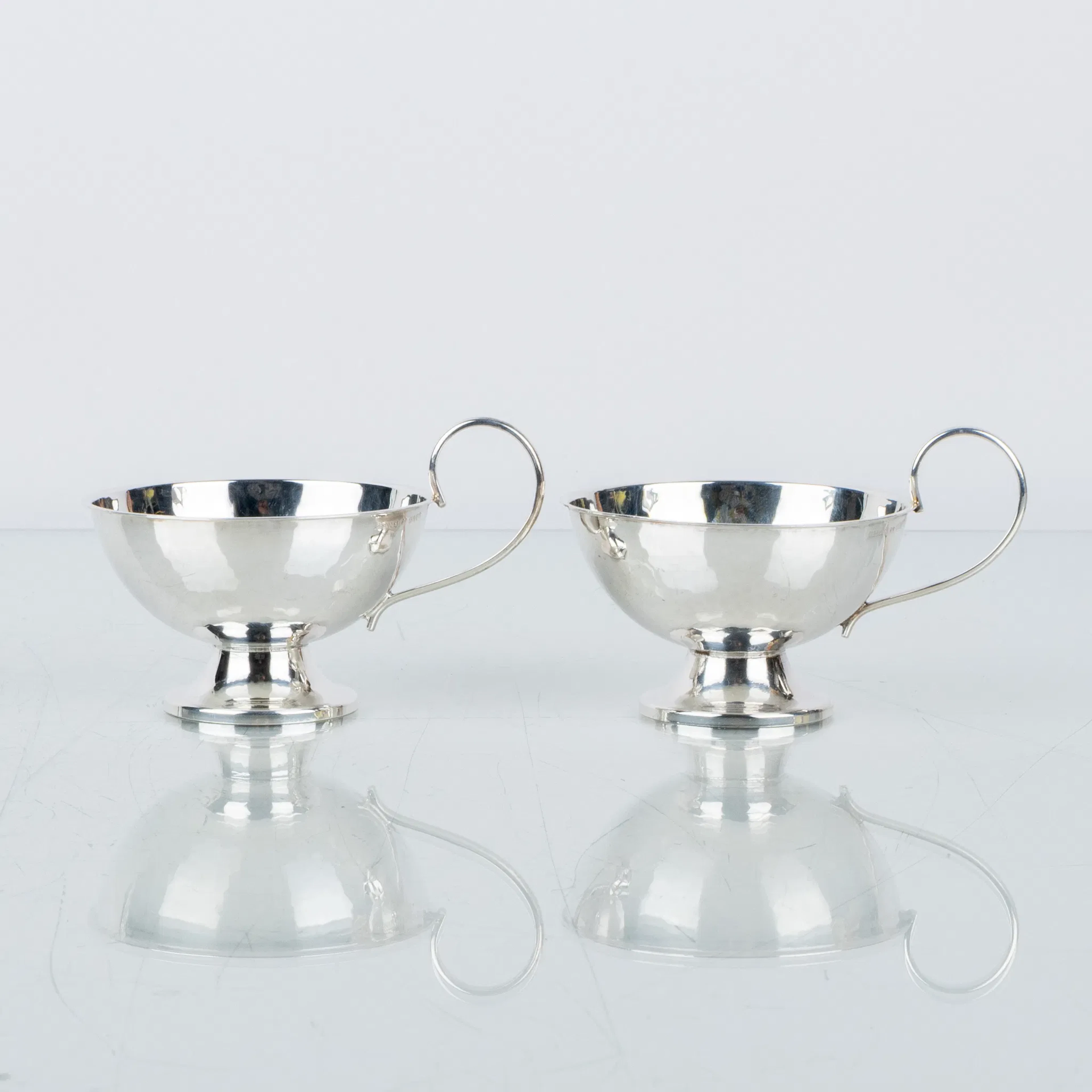 TAZAS PERFORADAS, 2 piezas, plata, Ceson, Gotemburgo 1991