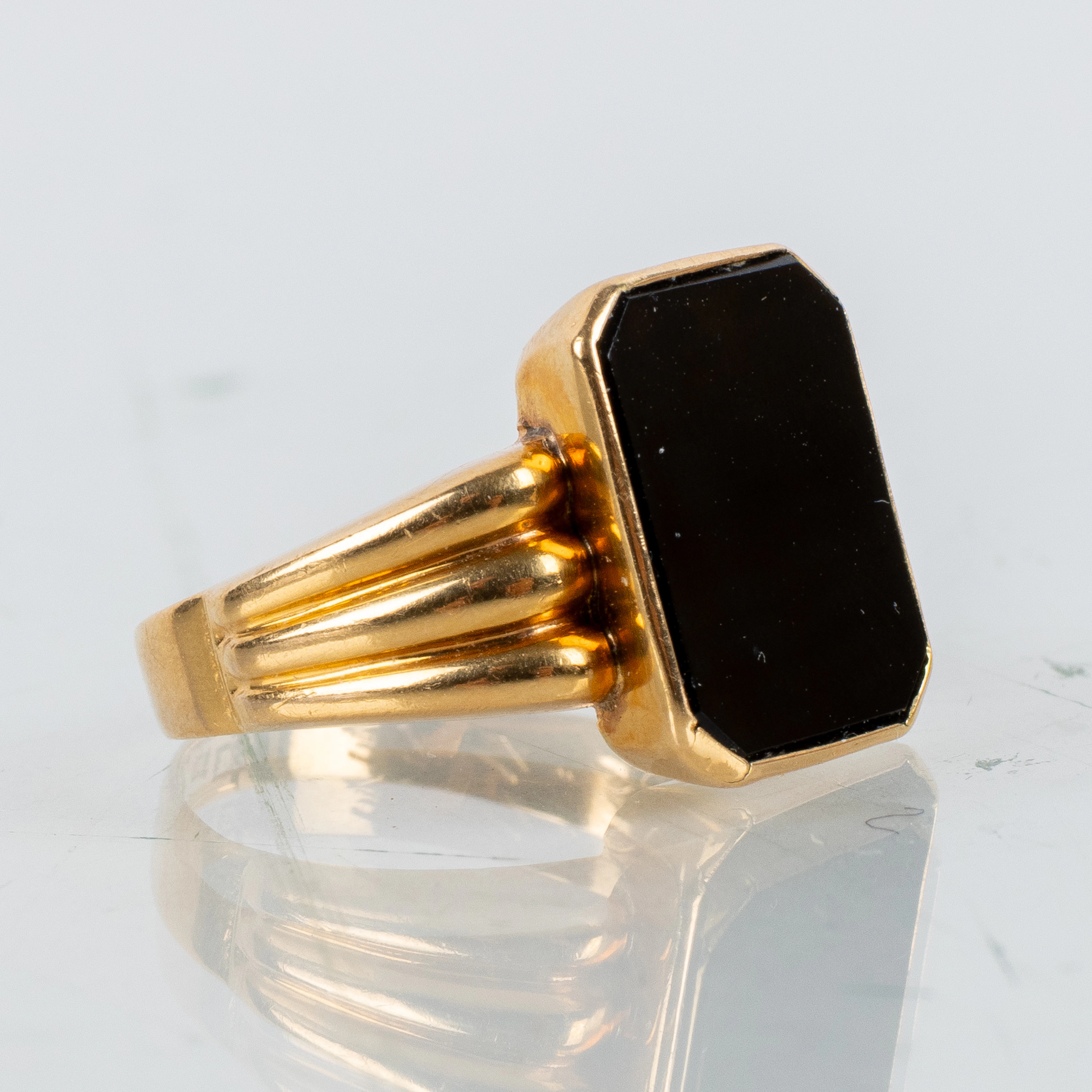 SIEGELRING, 18-karat-Gold, schwedische Briefmarken GD & Co, 1954