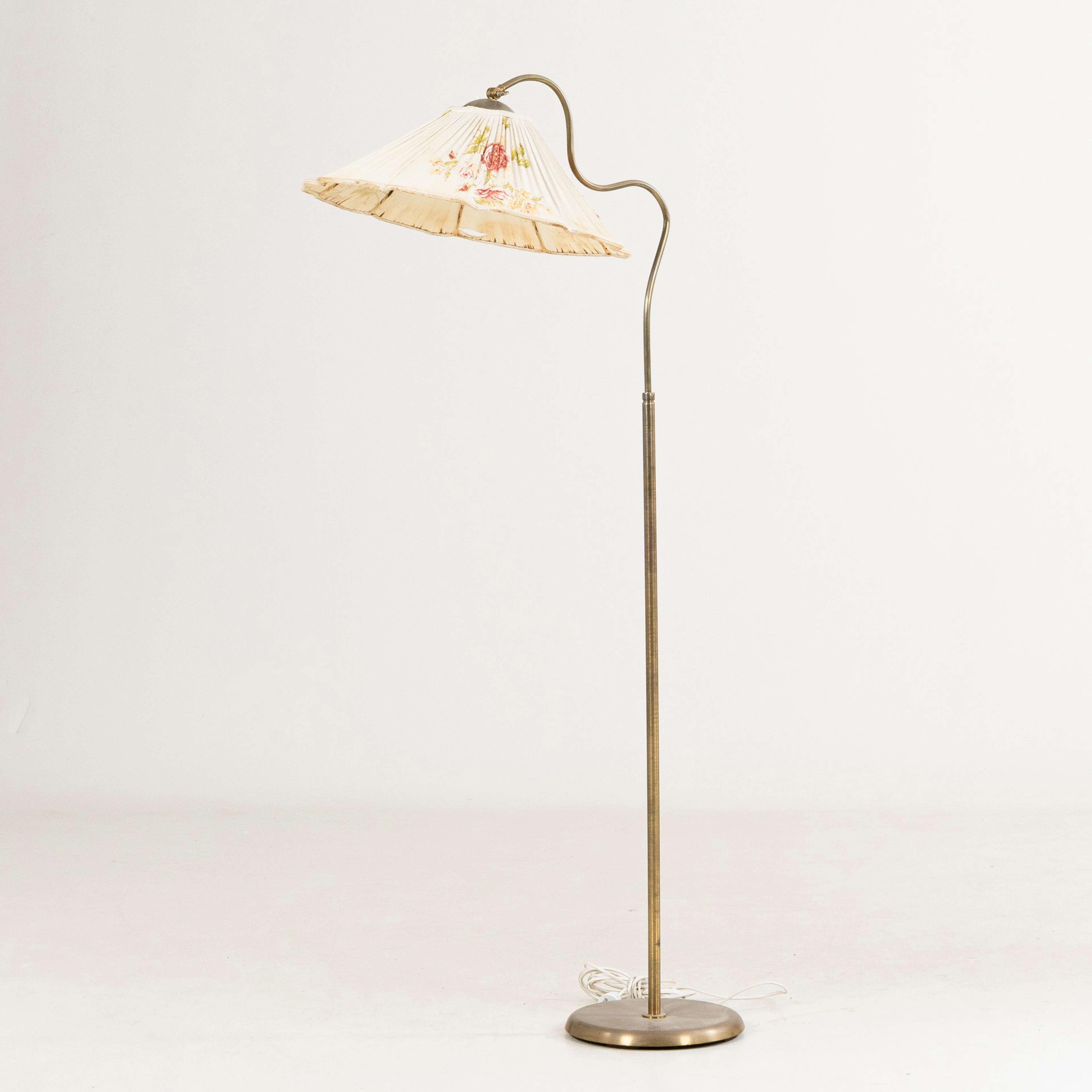 STEHLAMPE, Messing, schwedische Moderne, 1930er/40er Jahre