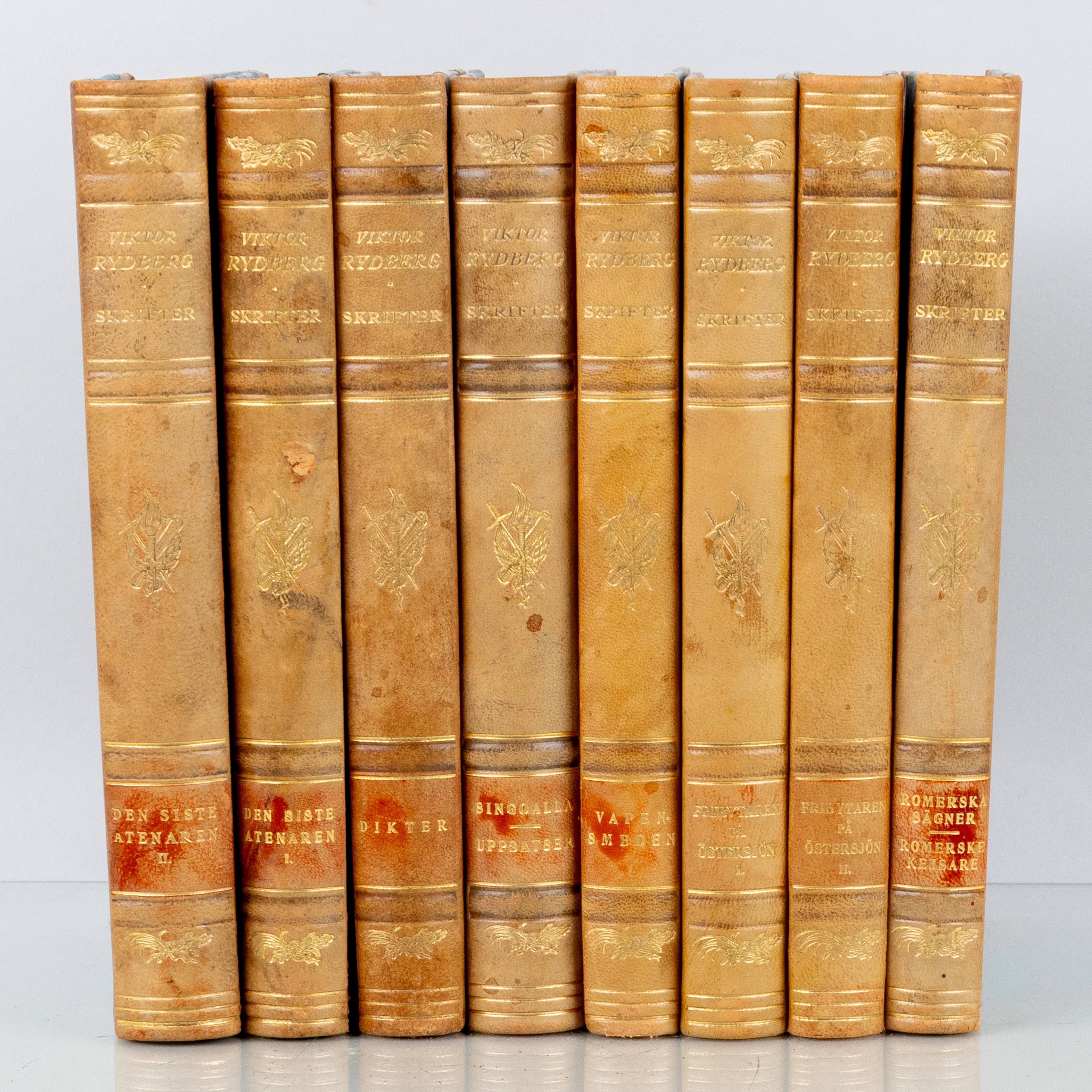 BOKBAND, 8 vol., Viktor Rydbergs Skrifter, Albert Bonniers Förlag