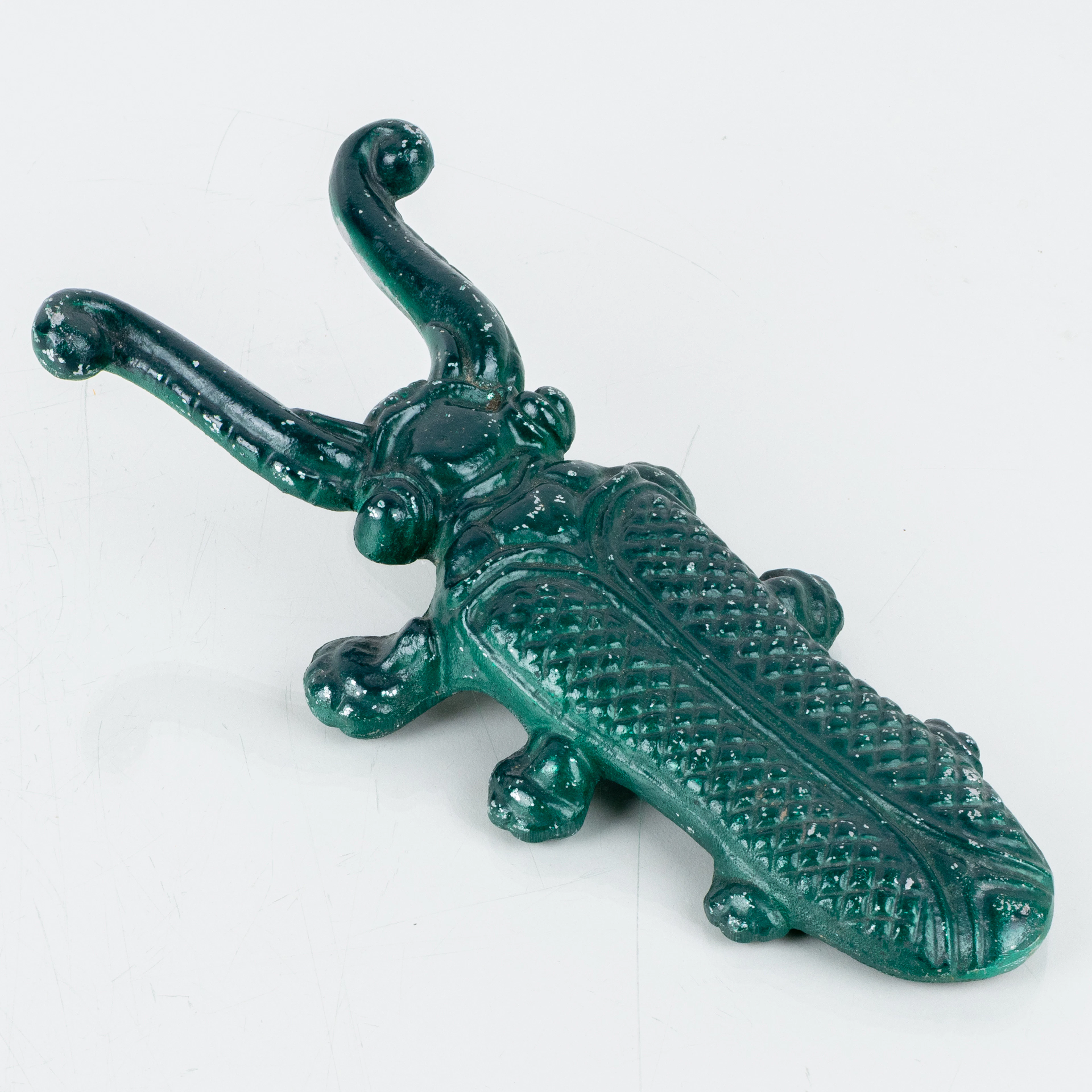 BOOT JACK, painted metal, 1900s