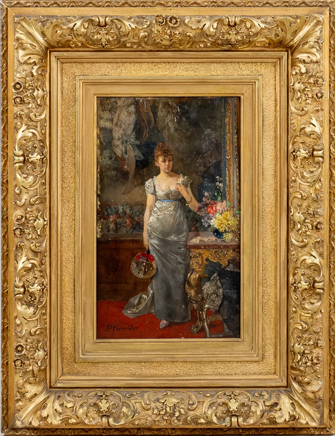 PAUL BURMEISTER (1847-1923), oil on panel, signed