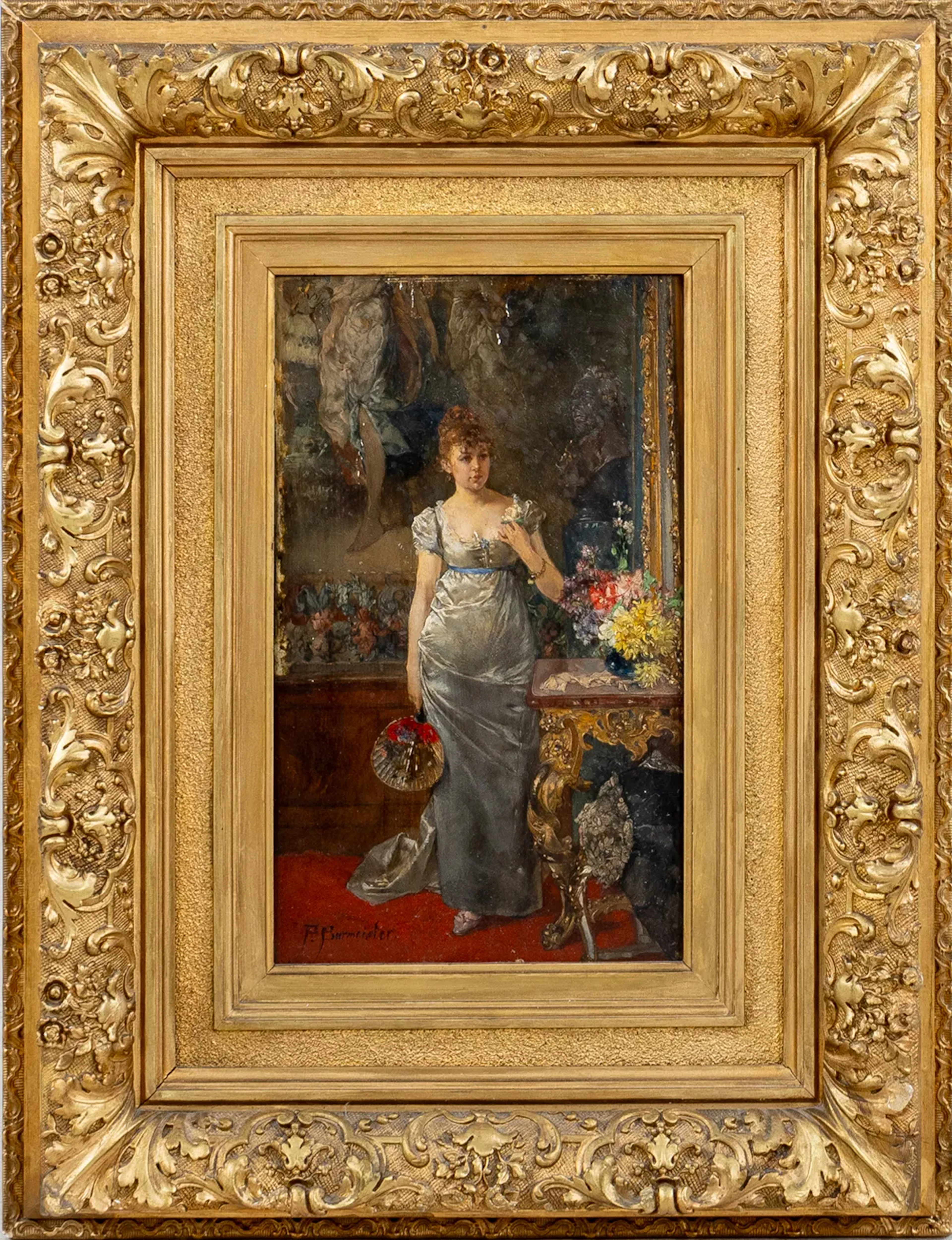 PAUL BURMEISTER (1847-1923), oil on panel, signed