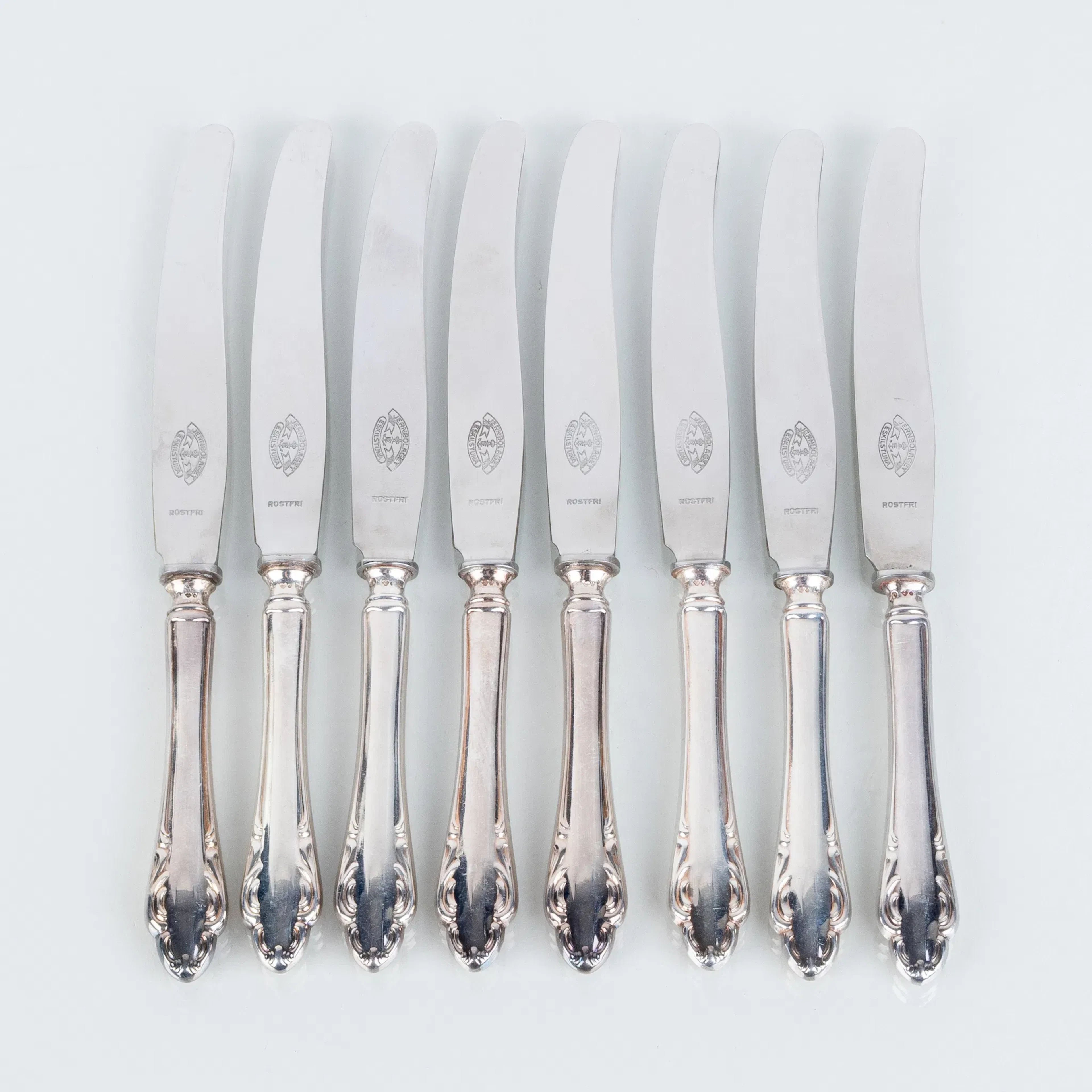 KNIVES, 8 pcs, silver, JLH 1949