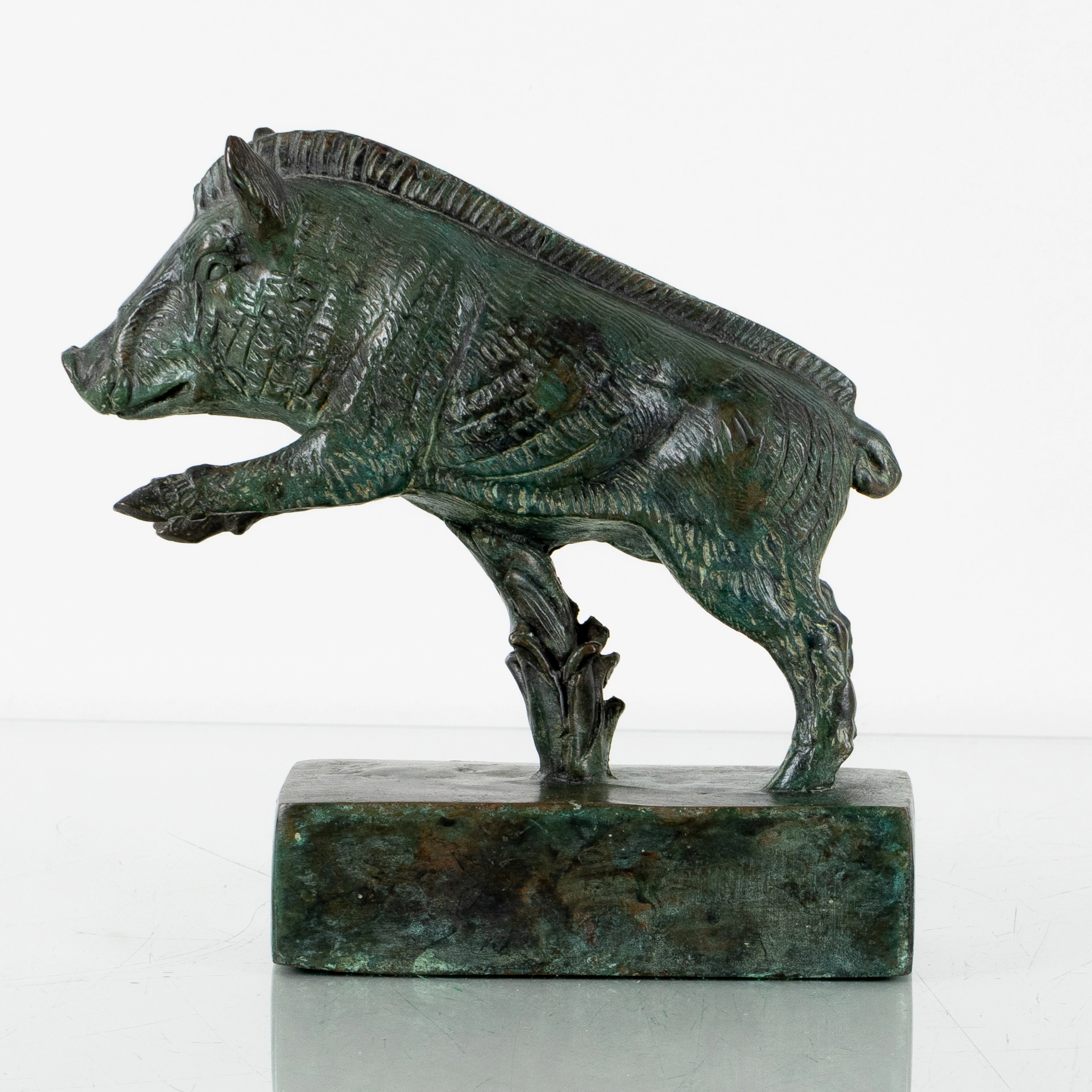 CARL MILLES, dopo la scultura, bronzo, "Cinghiale"