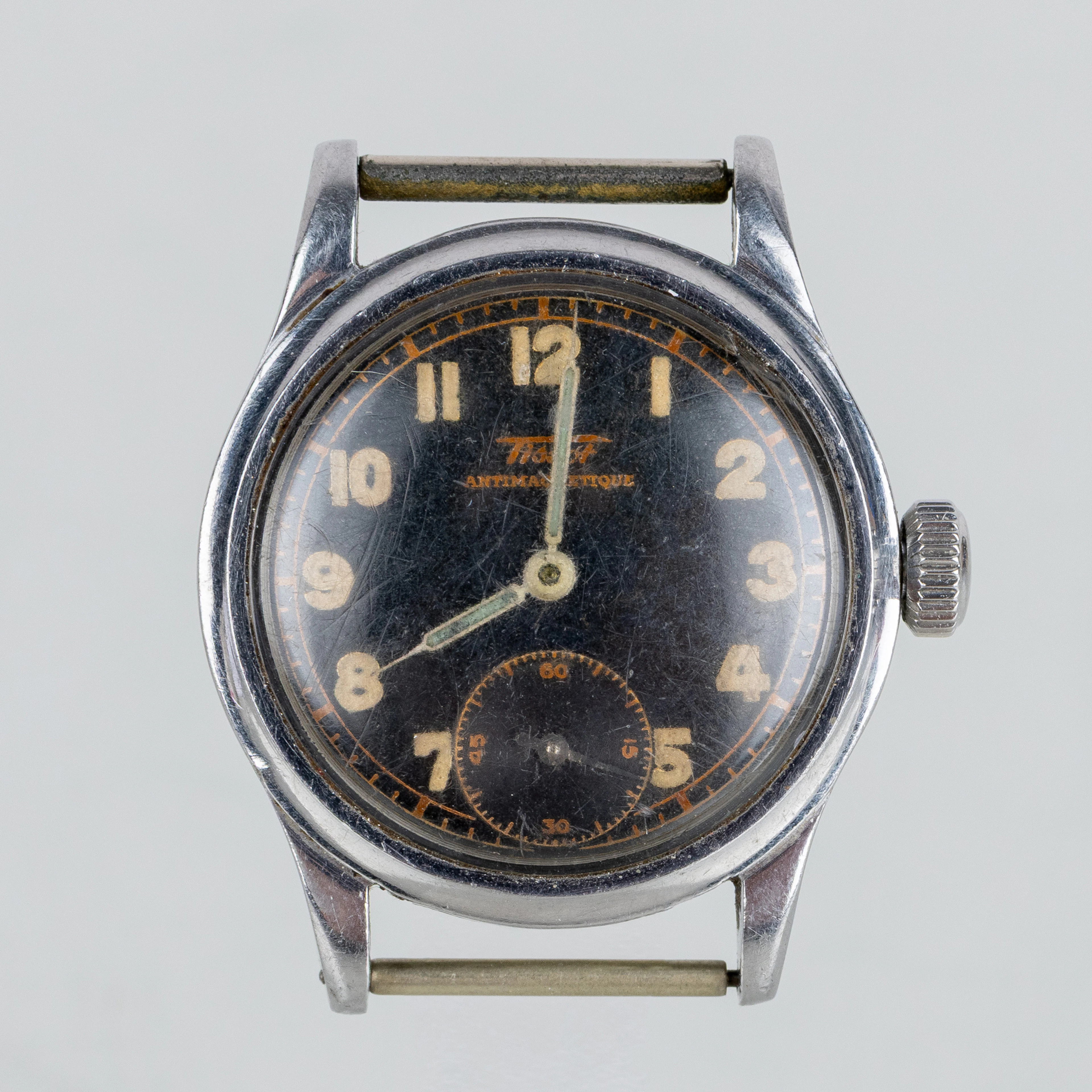 TISSOT, reloj de pulsera de hombre, acero, mediados del siglo XX