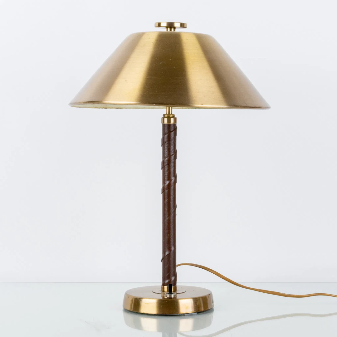 LÁMPARA DE MESA, Einar Bäckströms Metallvarufabrik, Malmö años 40