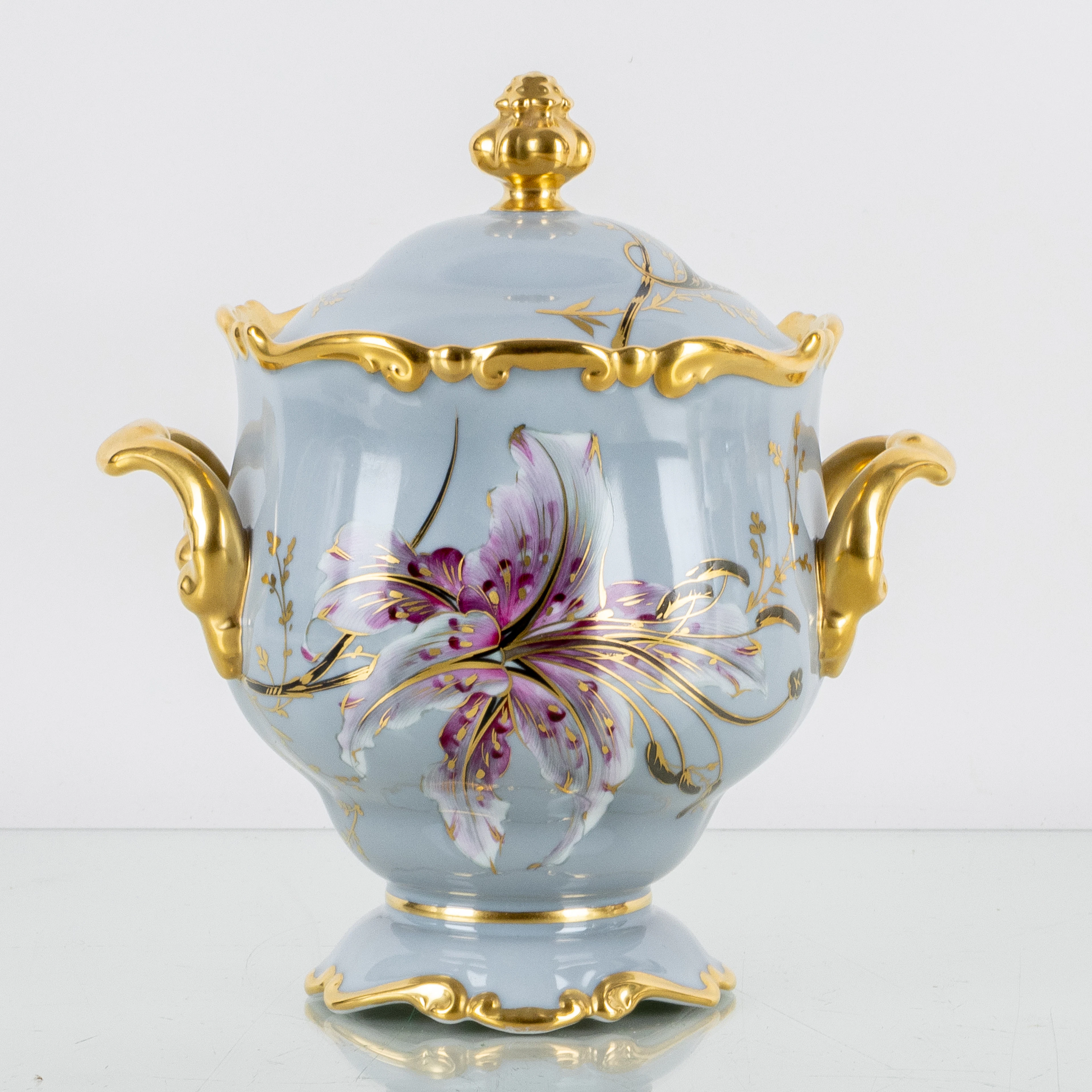LID URNE, Porzellan, "Pompadour", Rosenthal, zweite Hälfte des 20. Jahrhunderts