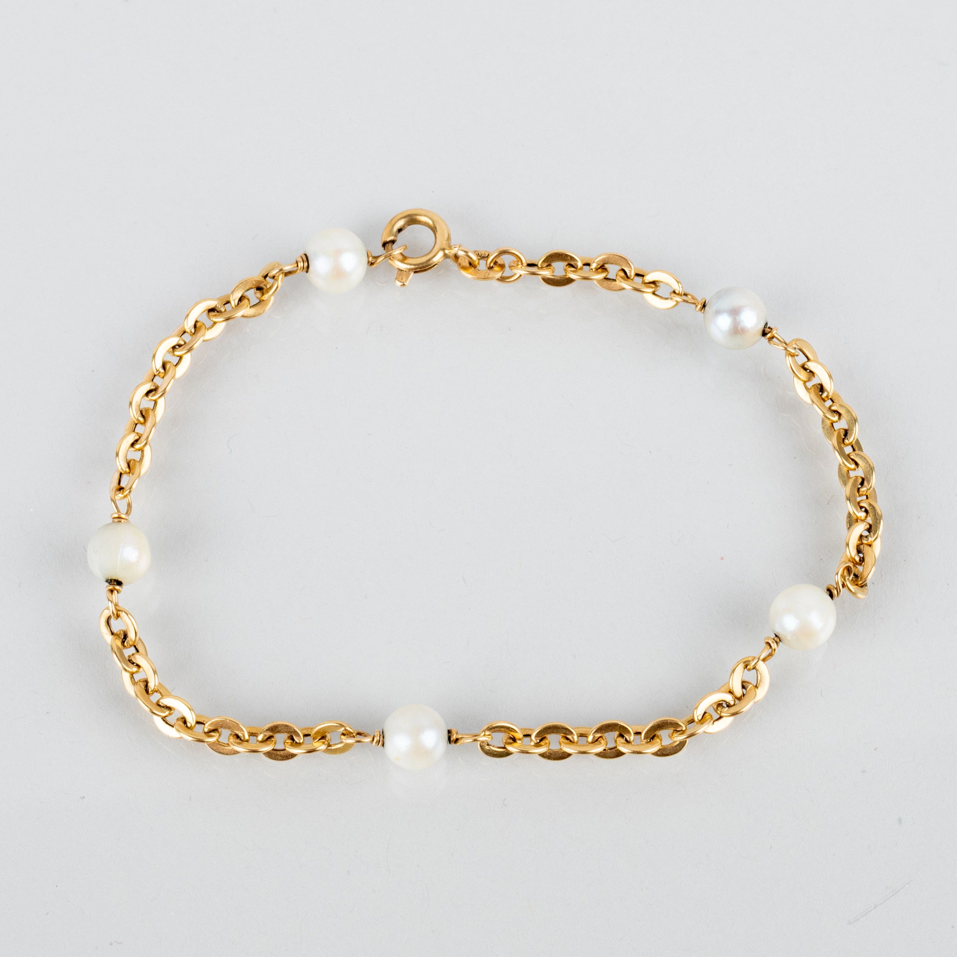PULSERA, oro 18 quilates, con cuentas, peso total aprox. 5,4 g