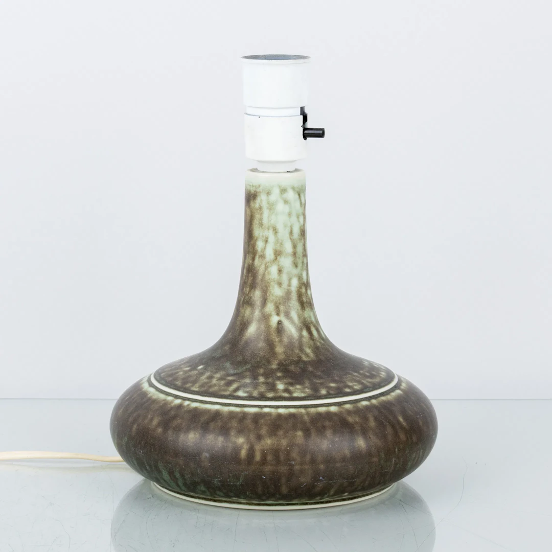 BASE DE LAMPE DE TABLE, grès, Désirée-Stentøj, Danemark, seconde moitié du XXe siècle