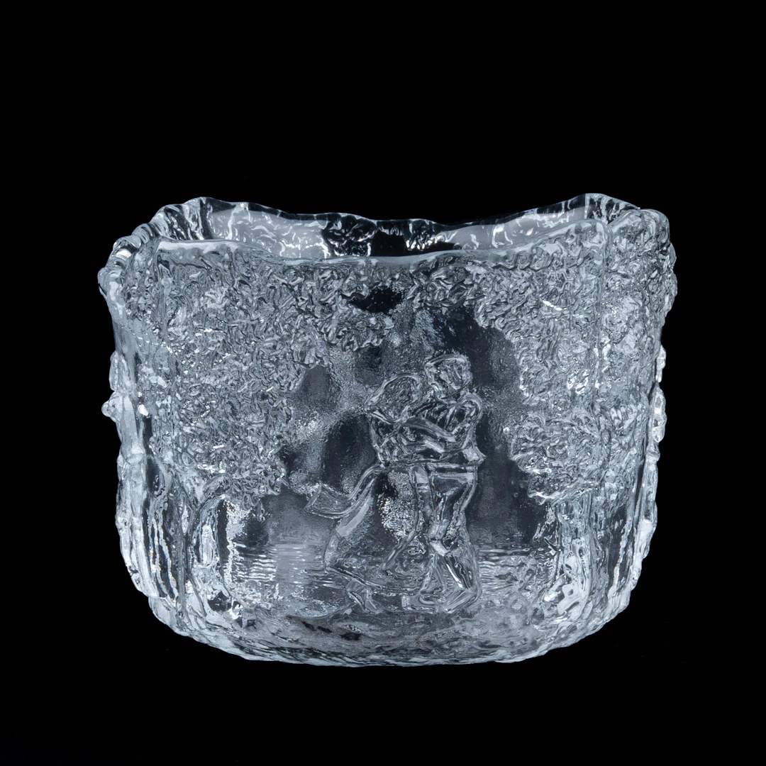 KJELL ENGMAN, a glass bowl, "Midsummer Dance", Kosta Boda