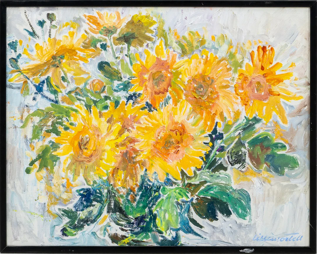 LILLEMOR TELL (1920-2010), oil on canvas, signed