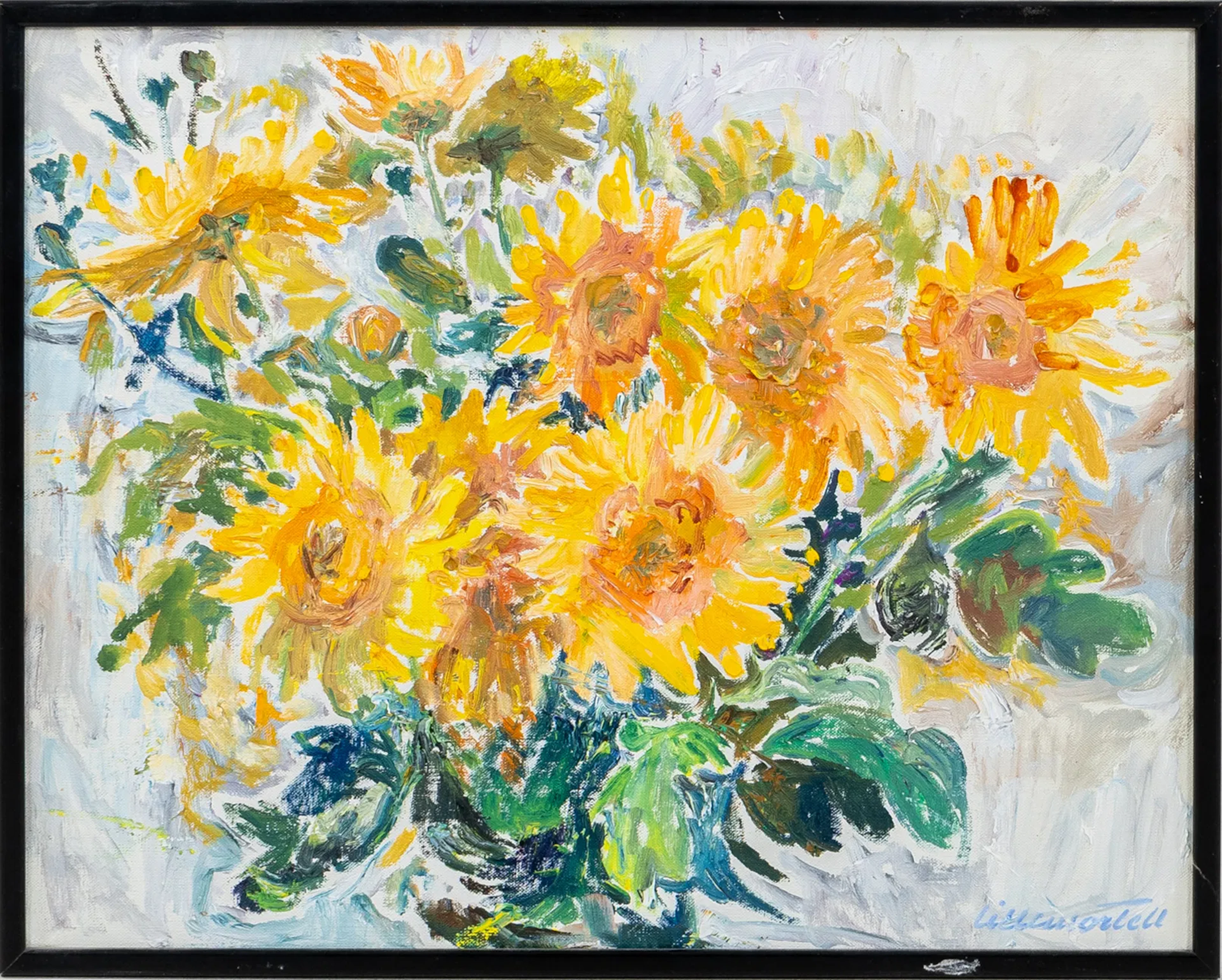 LILLEMOR TELL (1920-2010), oil on canvas, signed