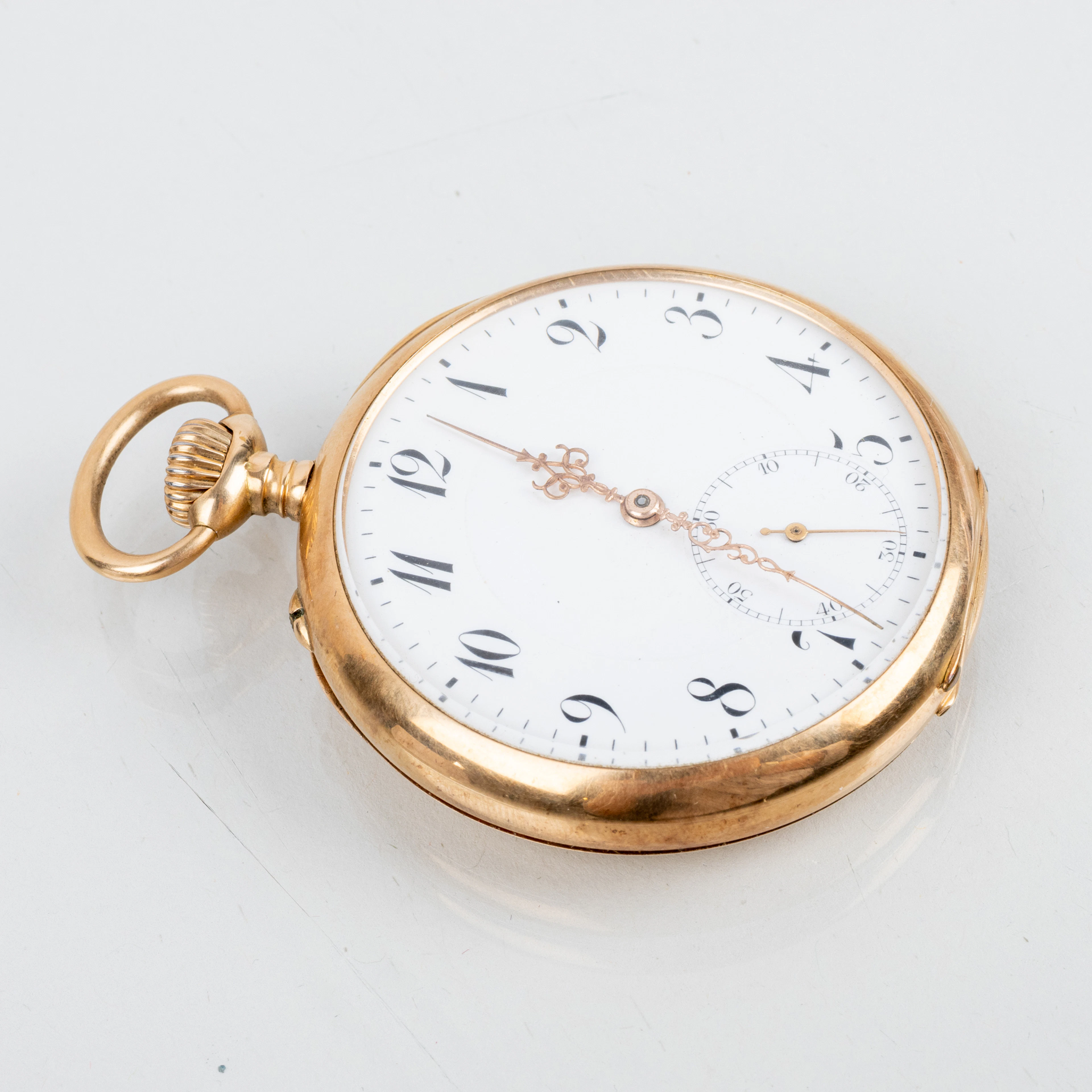 RELOJ DE BOLSILLO, ORO 14 QUILATES, siglos XIX/XIX