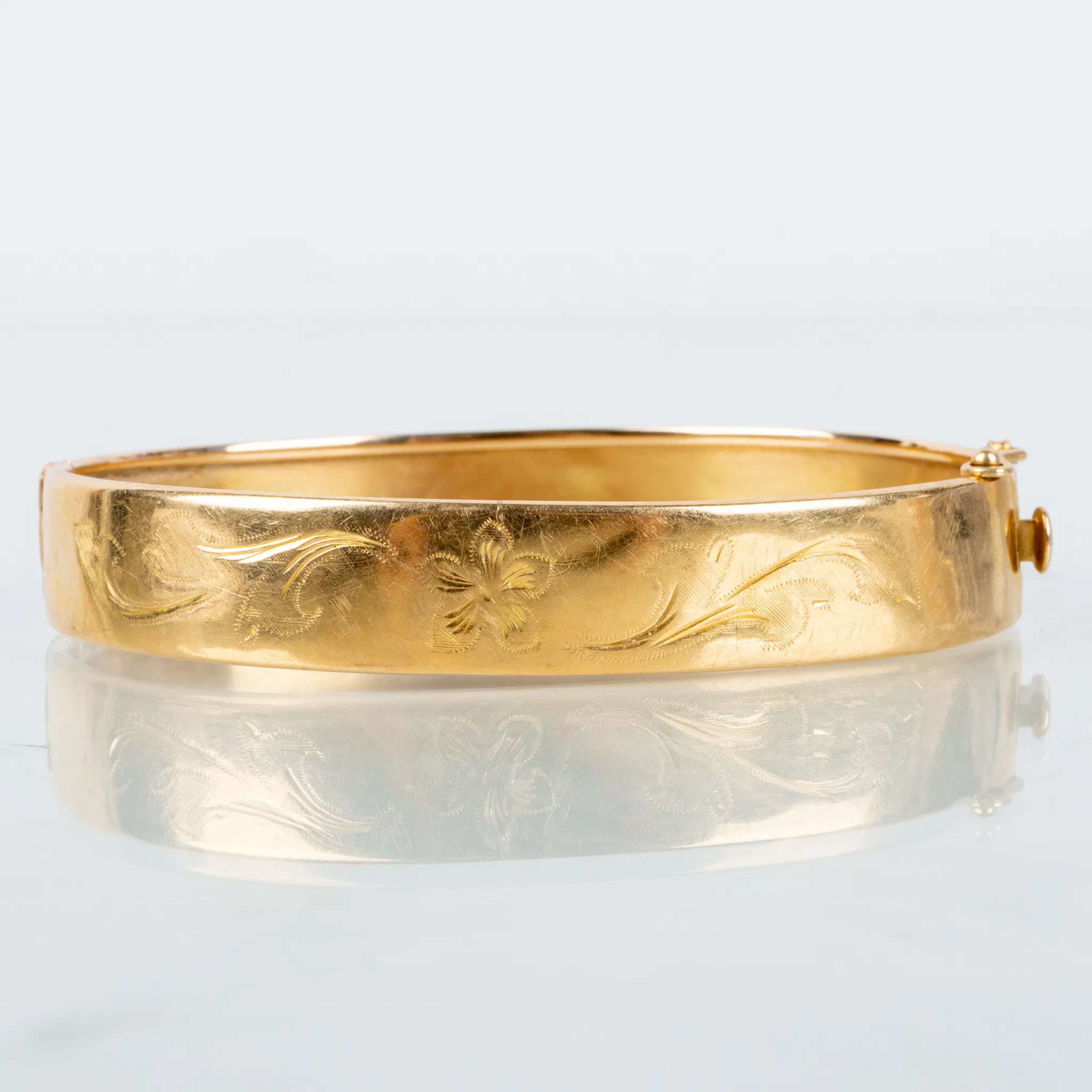 PULSERA, ORO DE 18 quilates, mediados del siglo XX