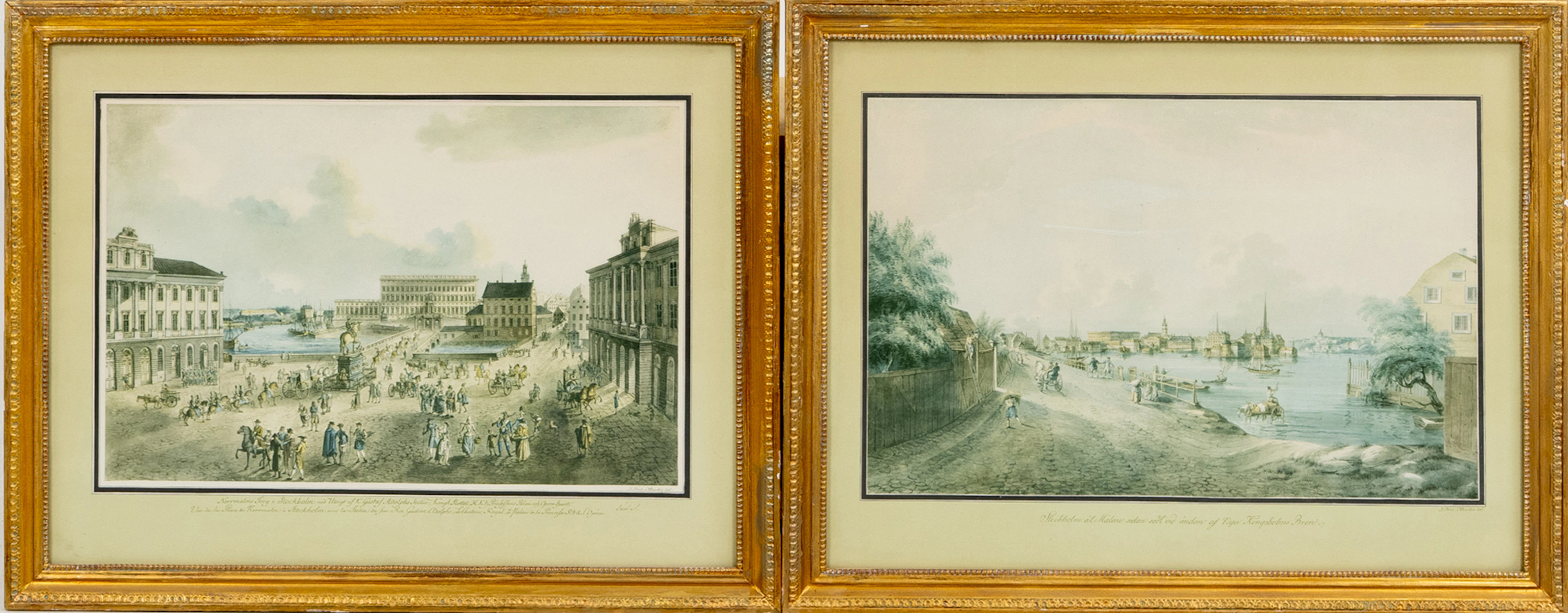 JOHAN FREDRIK MARTIN, nachher, 1 Paar, grafische Bögen, wohl 1900er Jahre