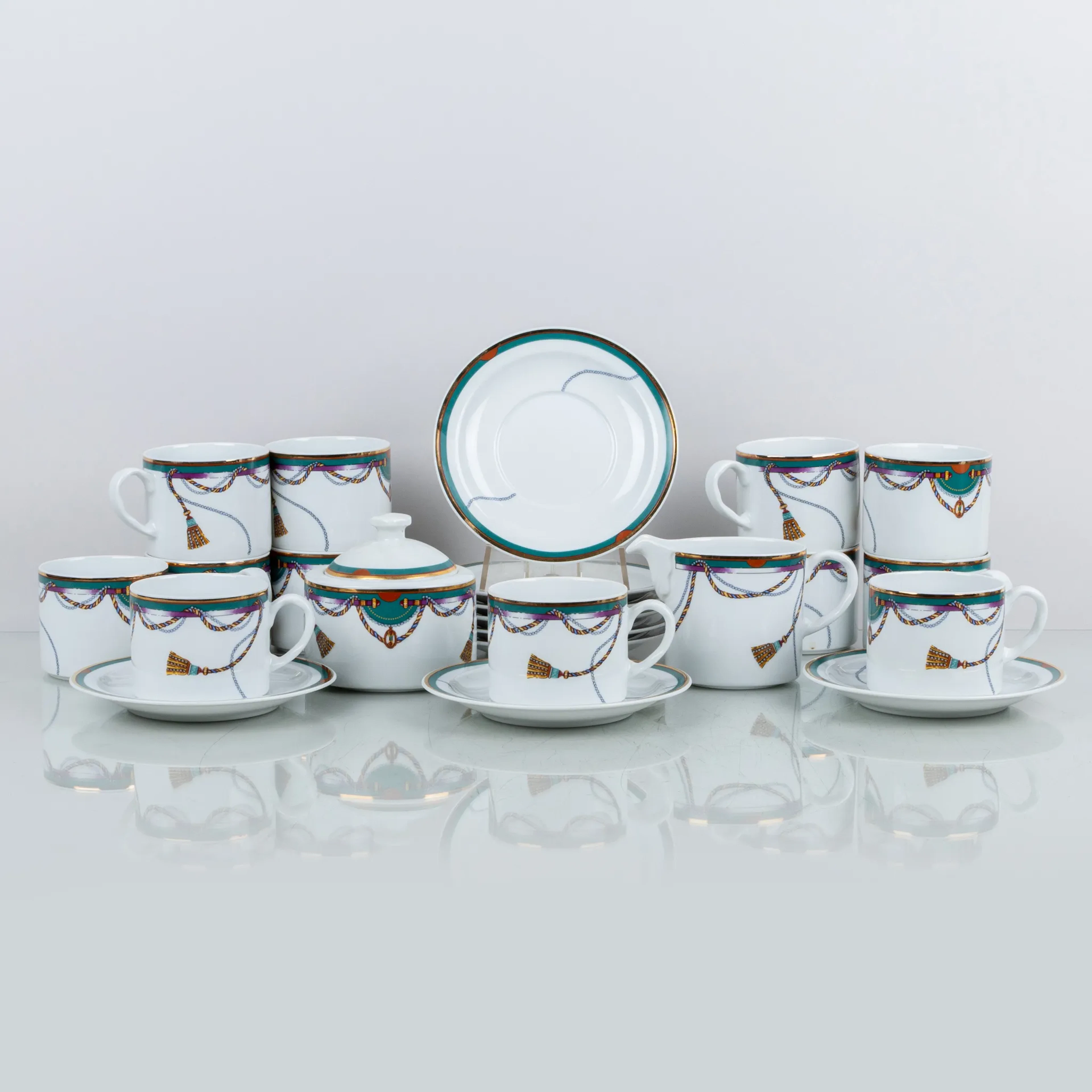 COFFEE SET, 14 pieces, porcelain, Royal Porcelain Thailand